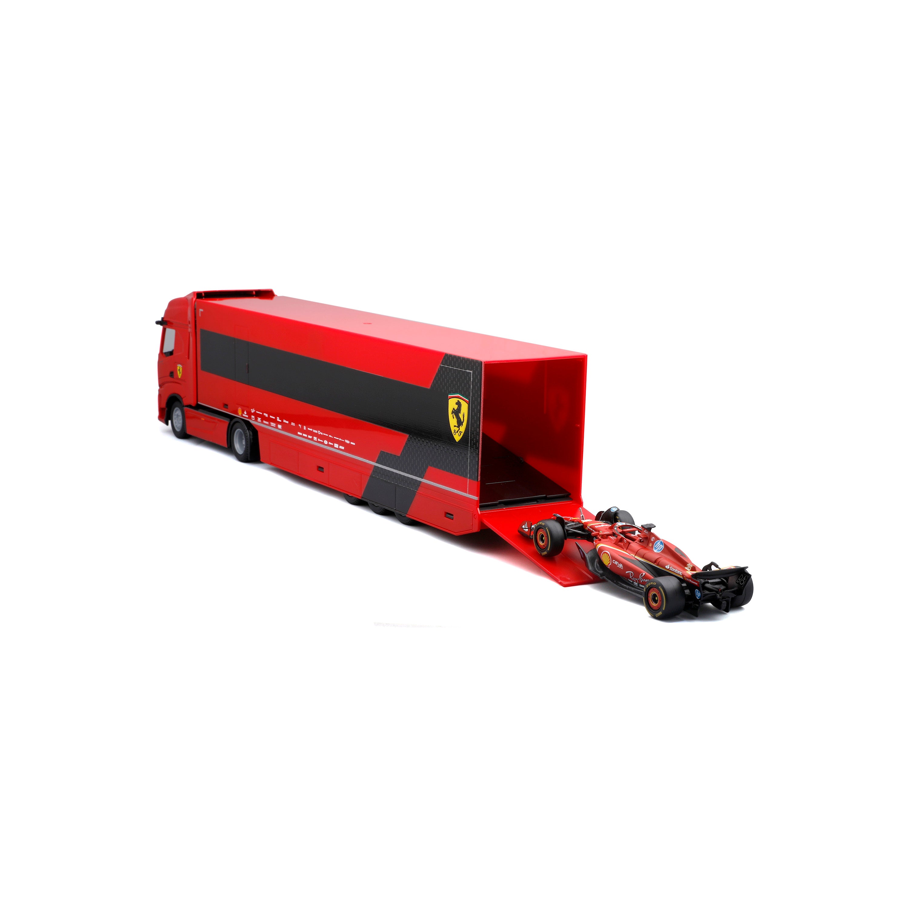 bburago-iveco-s-way-570-racing-ferrari-sf-24-16-leclerc-1-43 image 7