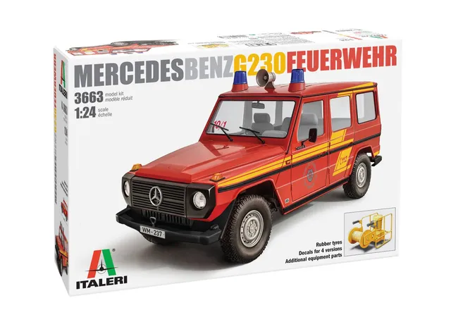 italeri-3663-mercedes-g230-pompier-maquette-voiture-1-24 image 1