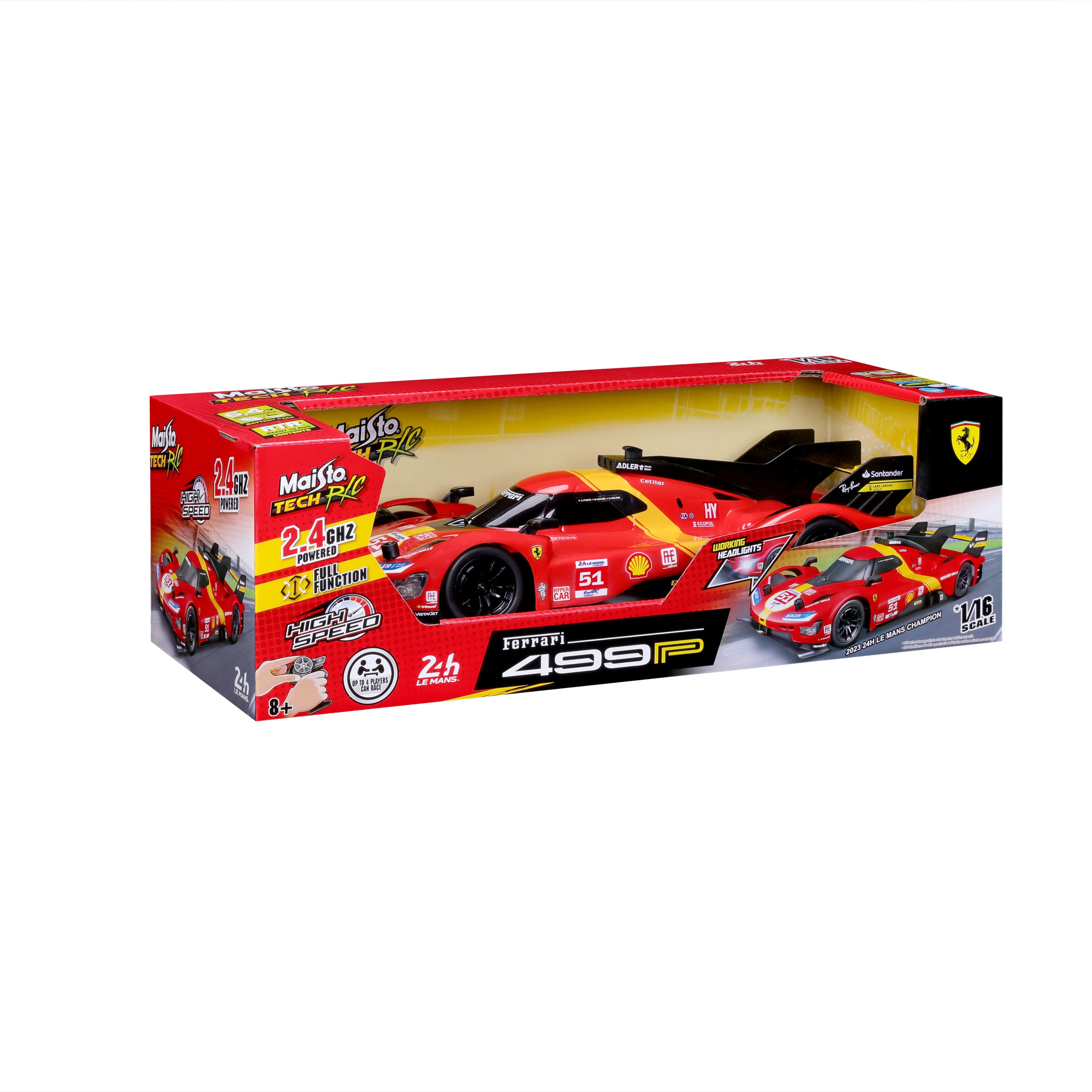 maisto-tech-ferrari-499p-le-mans-champion-2023-51-radiocommand-e-1-16 image 1
