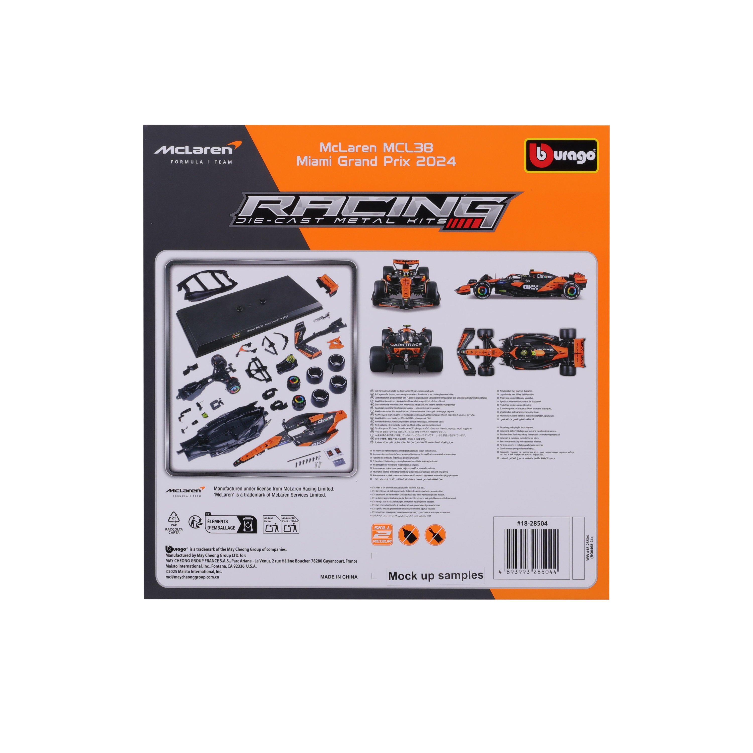 bburago-model-kit-mclaren-mcl38-2024-4-norris-kit-1-24-42-pi-ces image 7