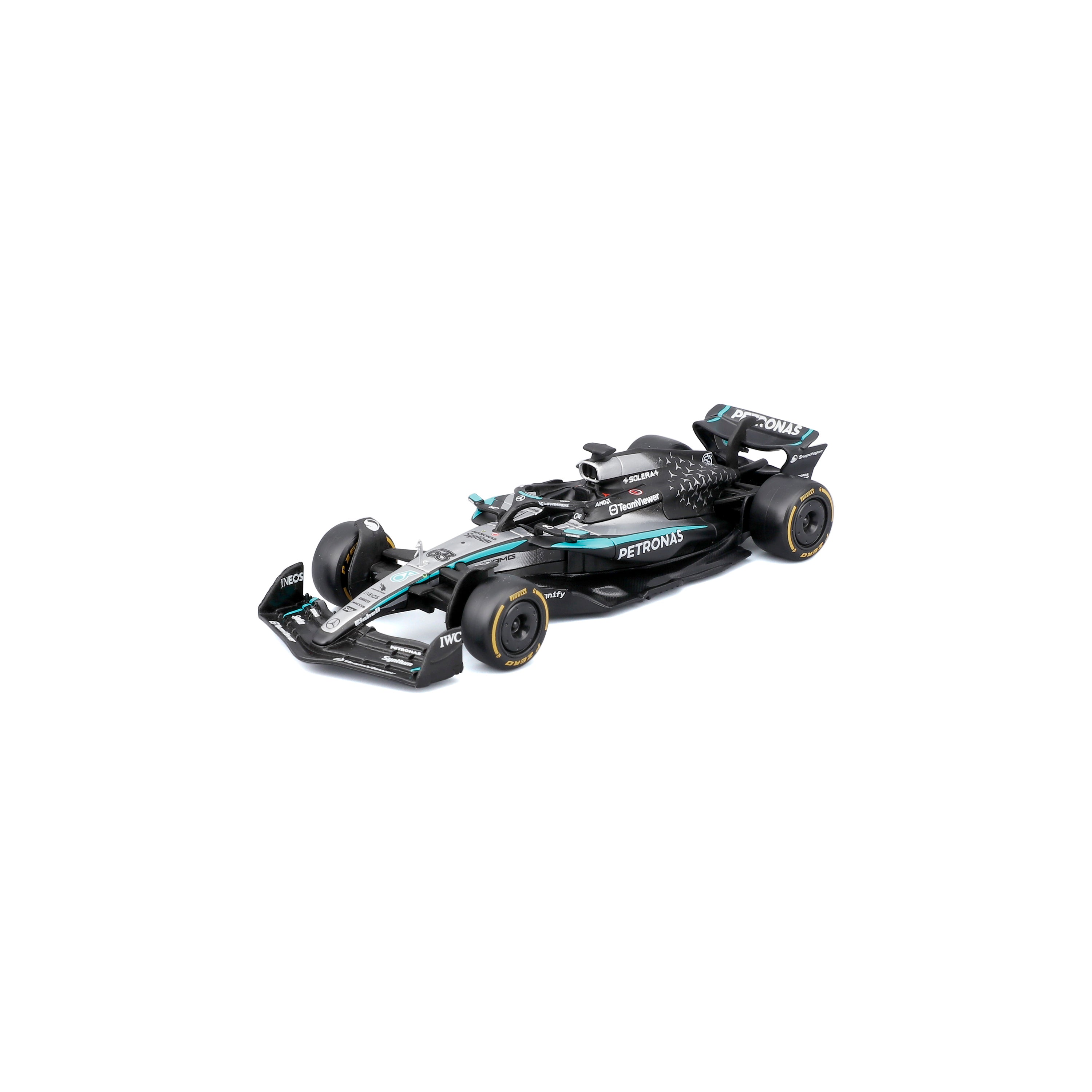 bburago-mercedes-amg-w16-63-george-russell-f1-2025-voiture-miniature-1-43 image 1