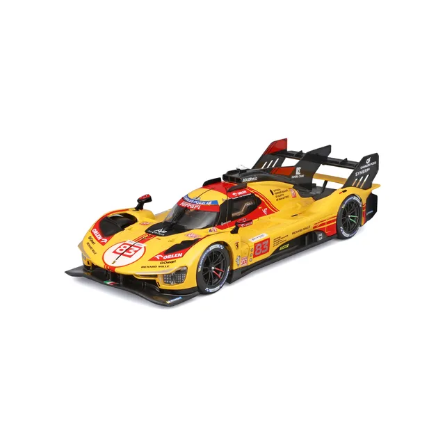 bburago-ferrari-499p-83-le-mans-2024-hypercar-1-24-jaune image 1