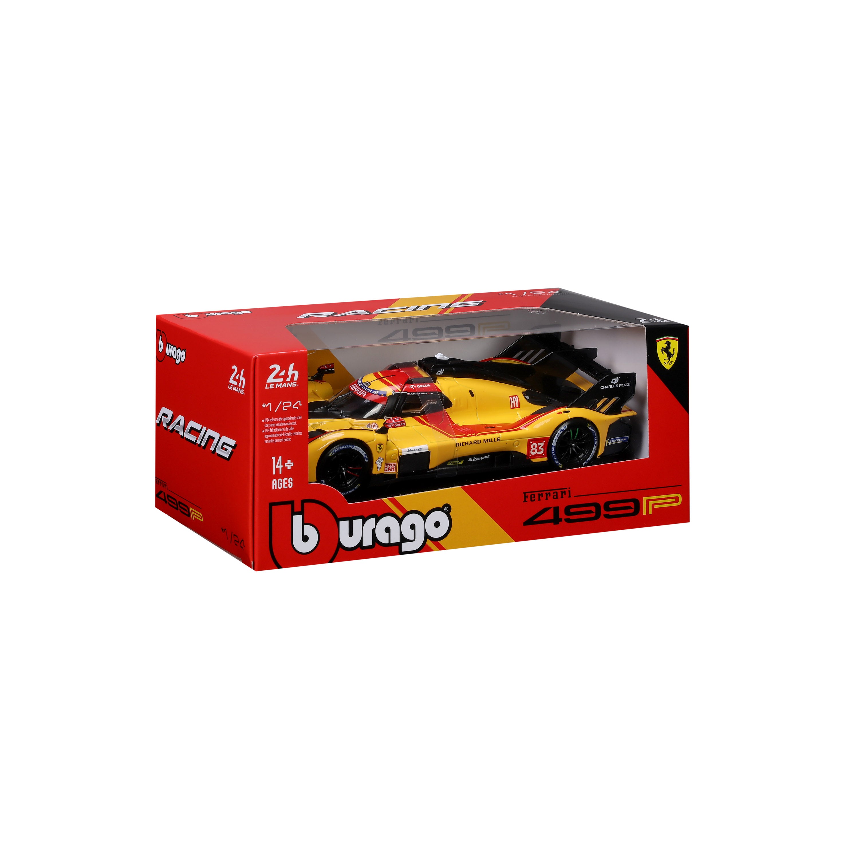 bburago-ferrari-499p-83-champion-le-mans-2025-hypercar-1-24 image 2