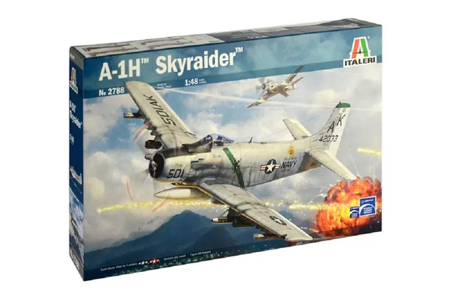 italeri-a-1h-skyraider-maquette-avion-monter image 1