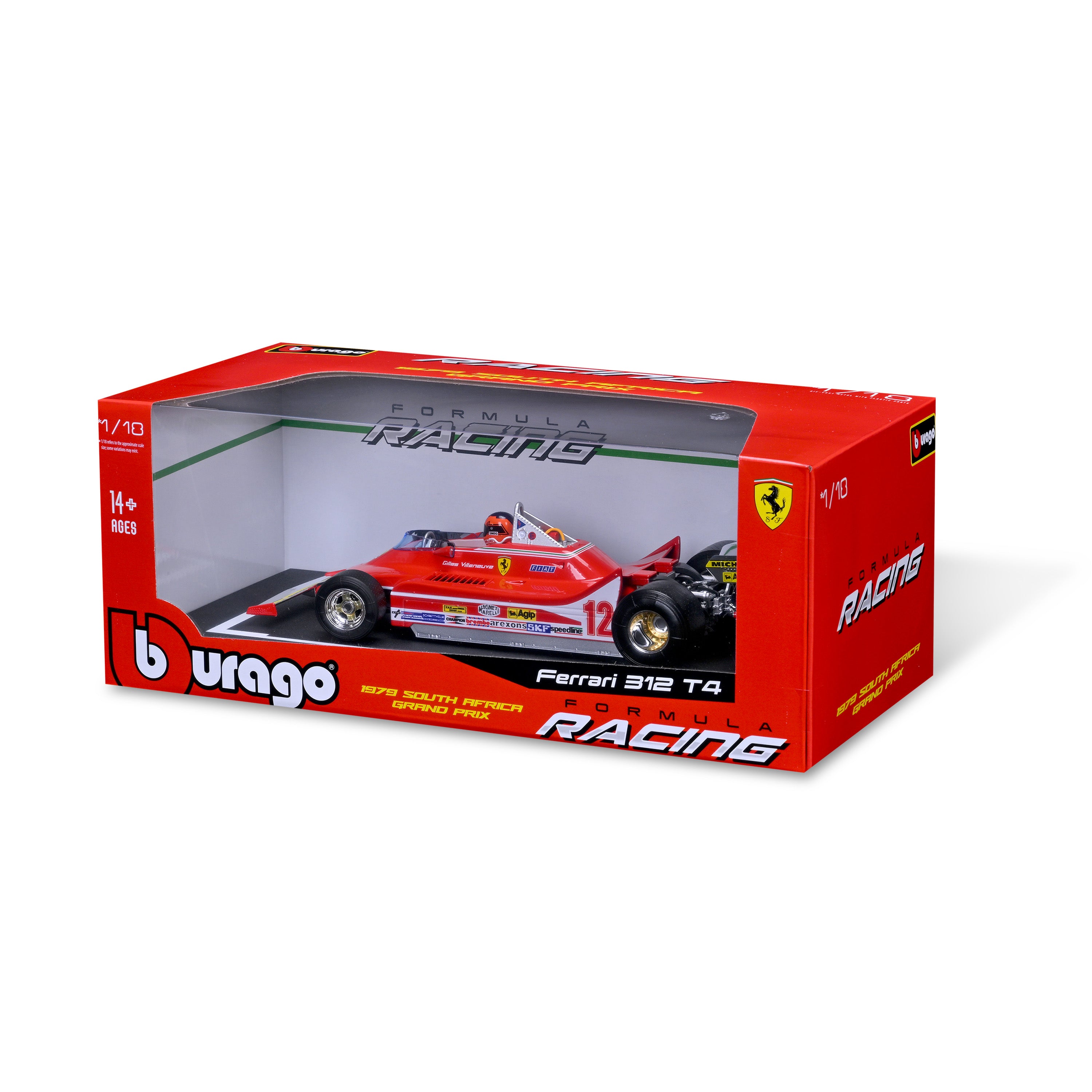 bburago-ferrari-312-t4-12-villeneuve-1-18-avec-pilote image 2