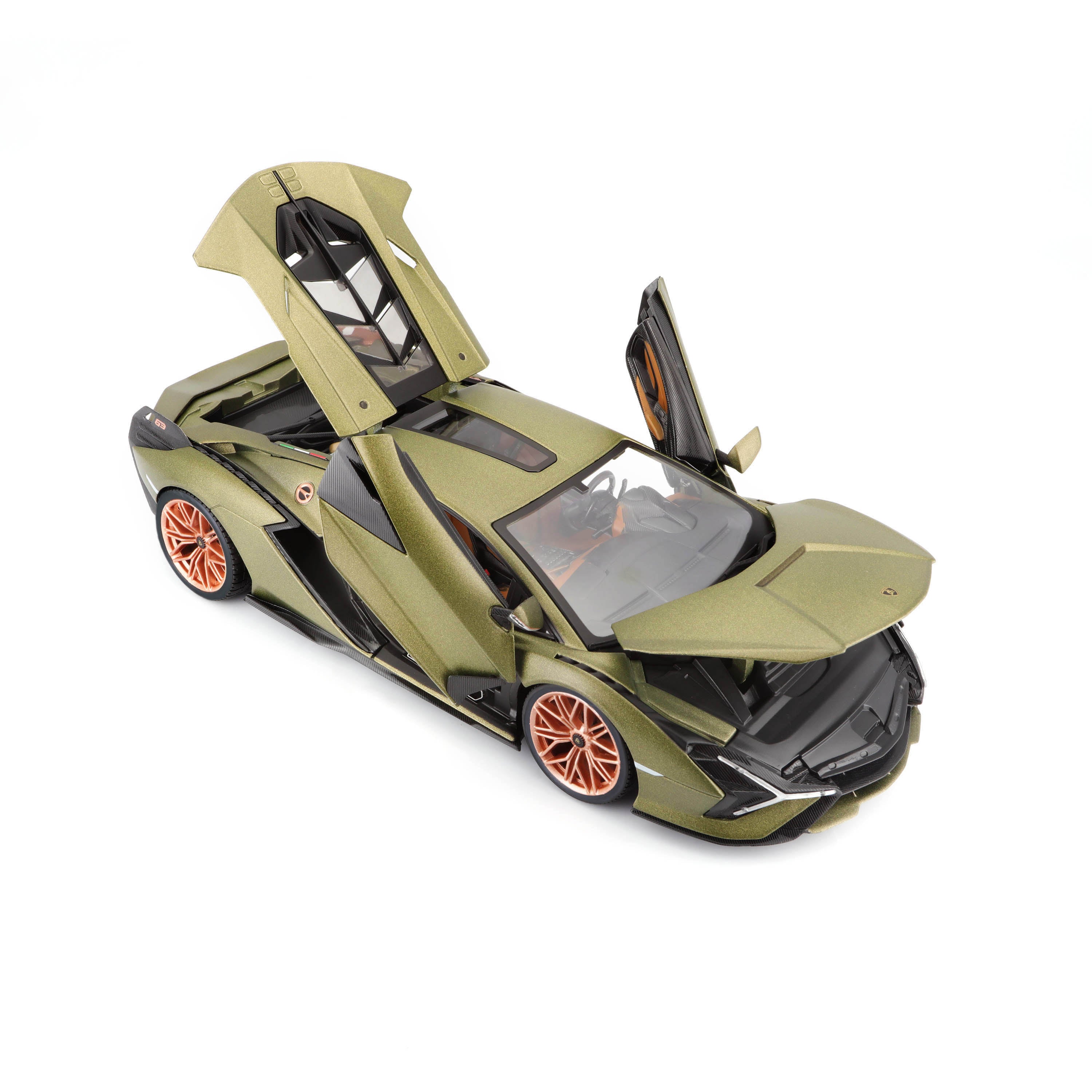 bburago-lamborghini-sian-fkp-37-1-18-miniature-auto-diecast-verte image 4