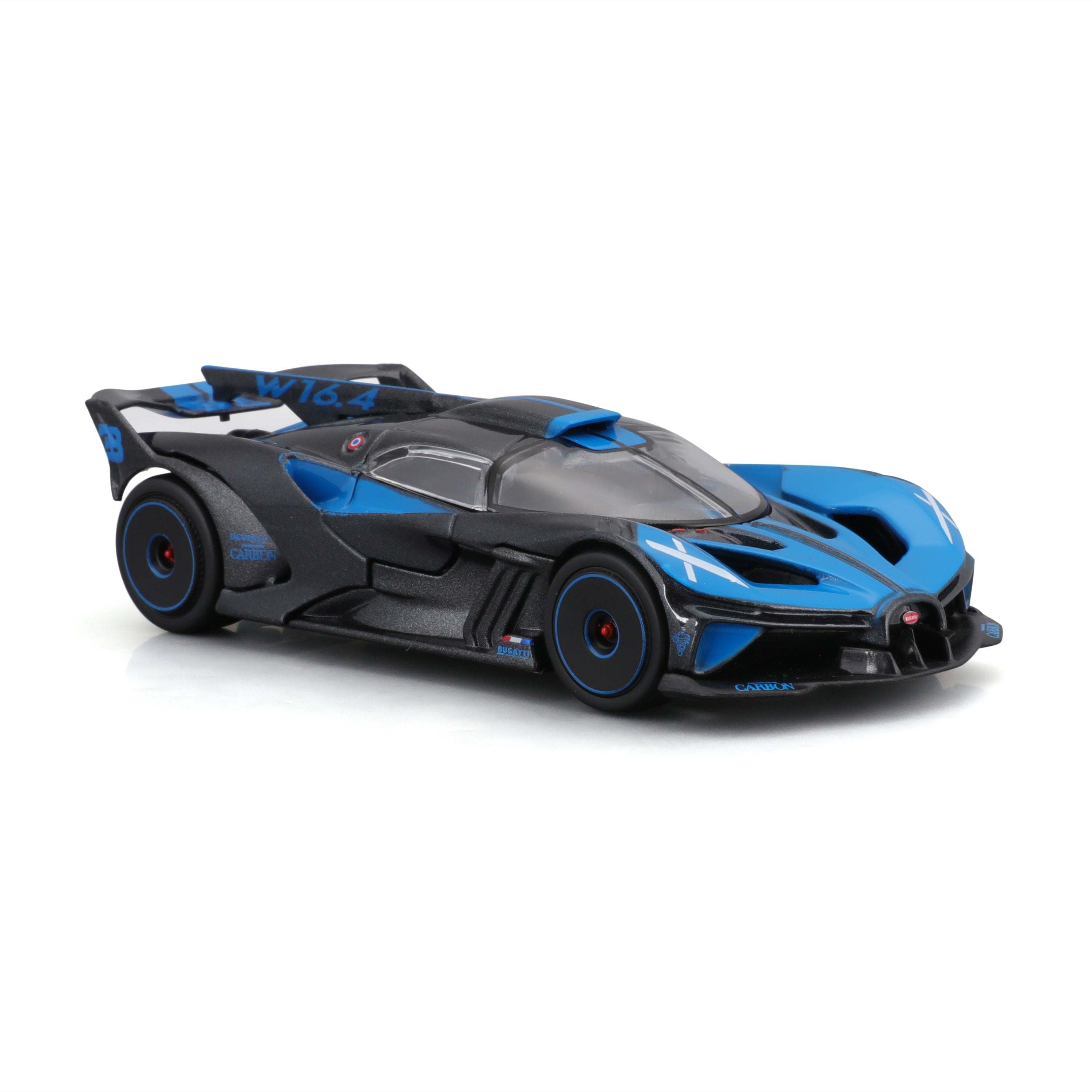 bburago-bugatti-bolide-1-43-bleu-noir-avec-vitrine image 5