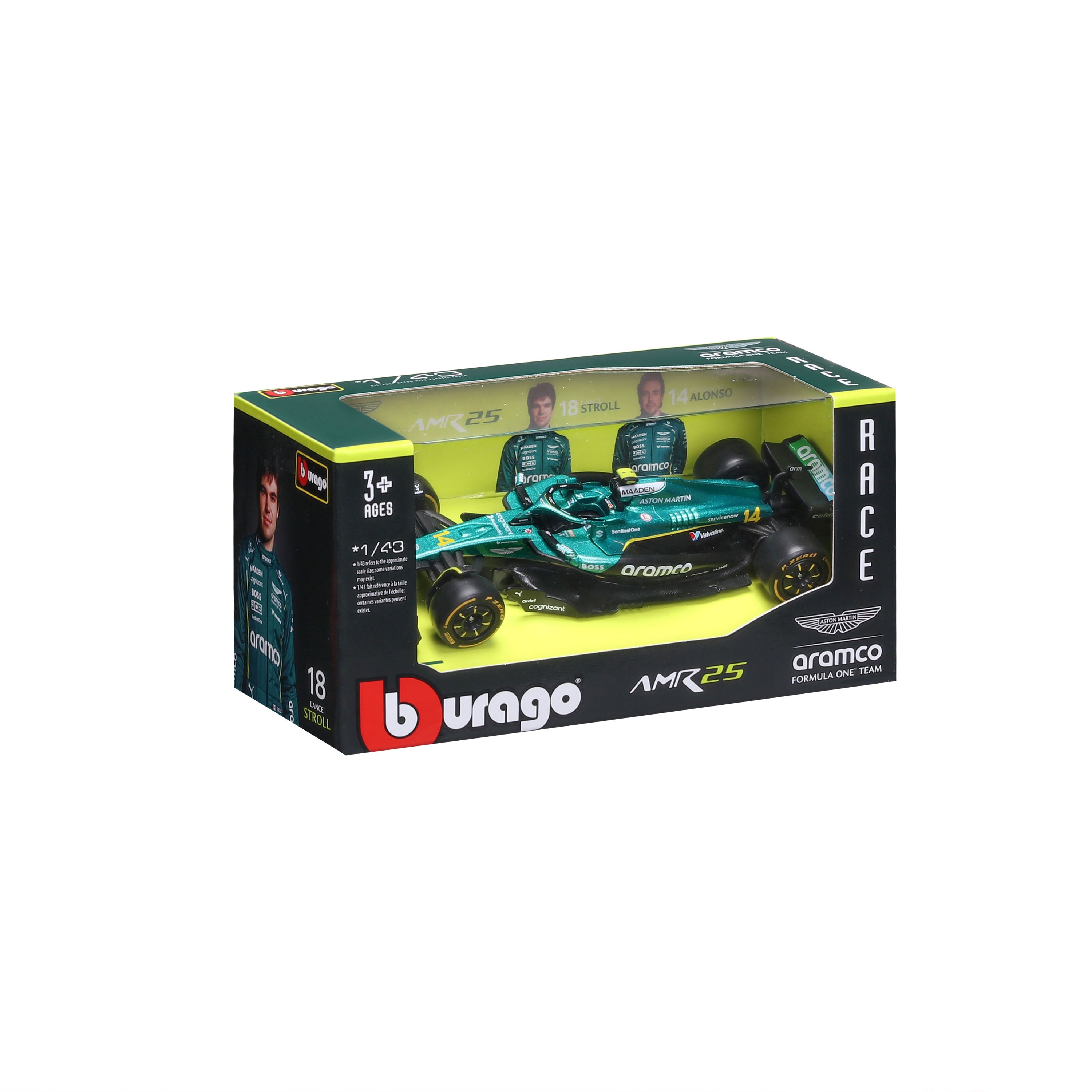 bburago-f1-aston-martin-amr25-2025-14-alonso-miniature-auto-1-43 image 2