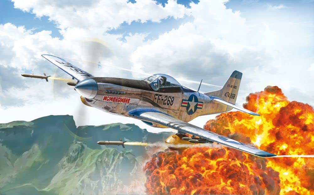 italeri-1452s-f-51d-korean-war-1-72-kit-maquette-avion image 2