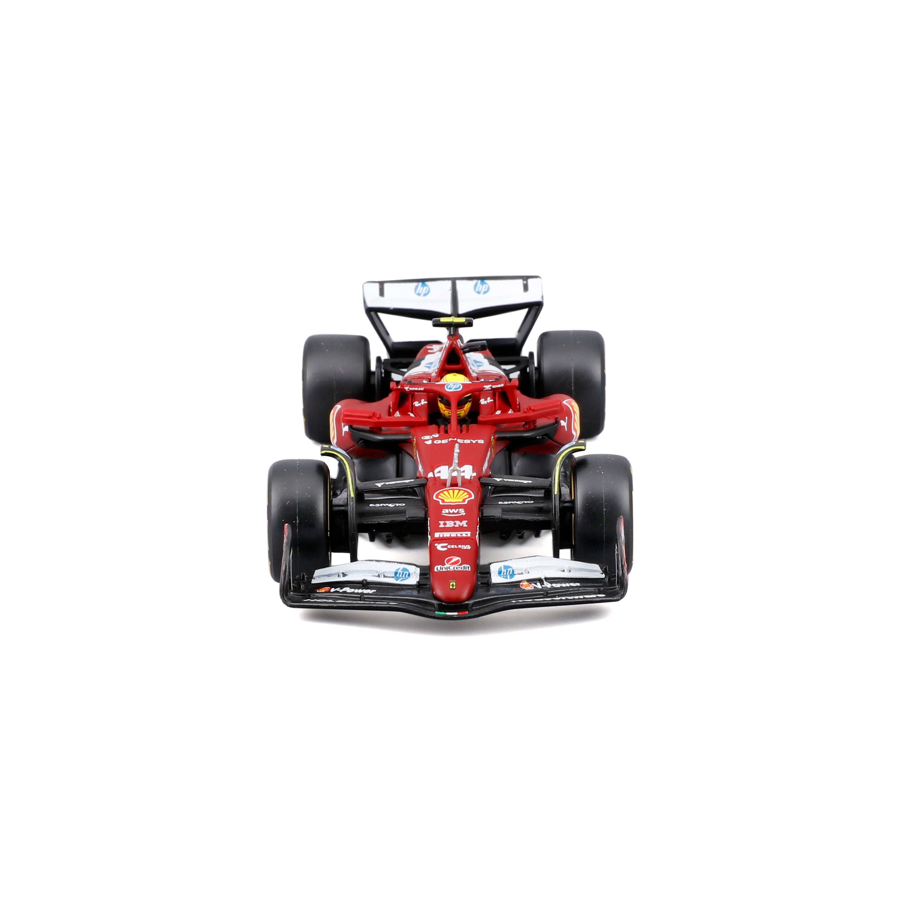 bburago-ferrari-sf-25-44-lewis-hamilton-f1-2025-1-43-avec-vitrine image 5