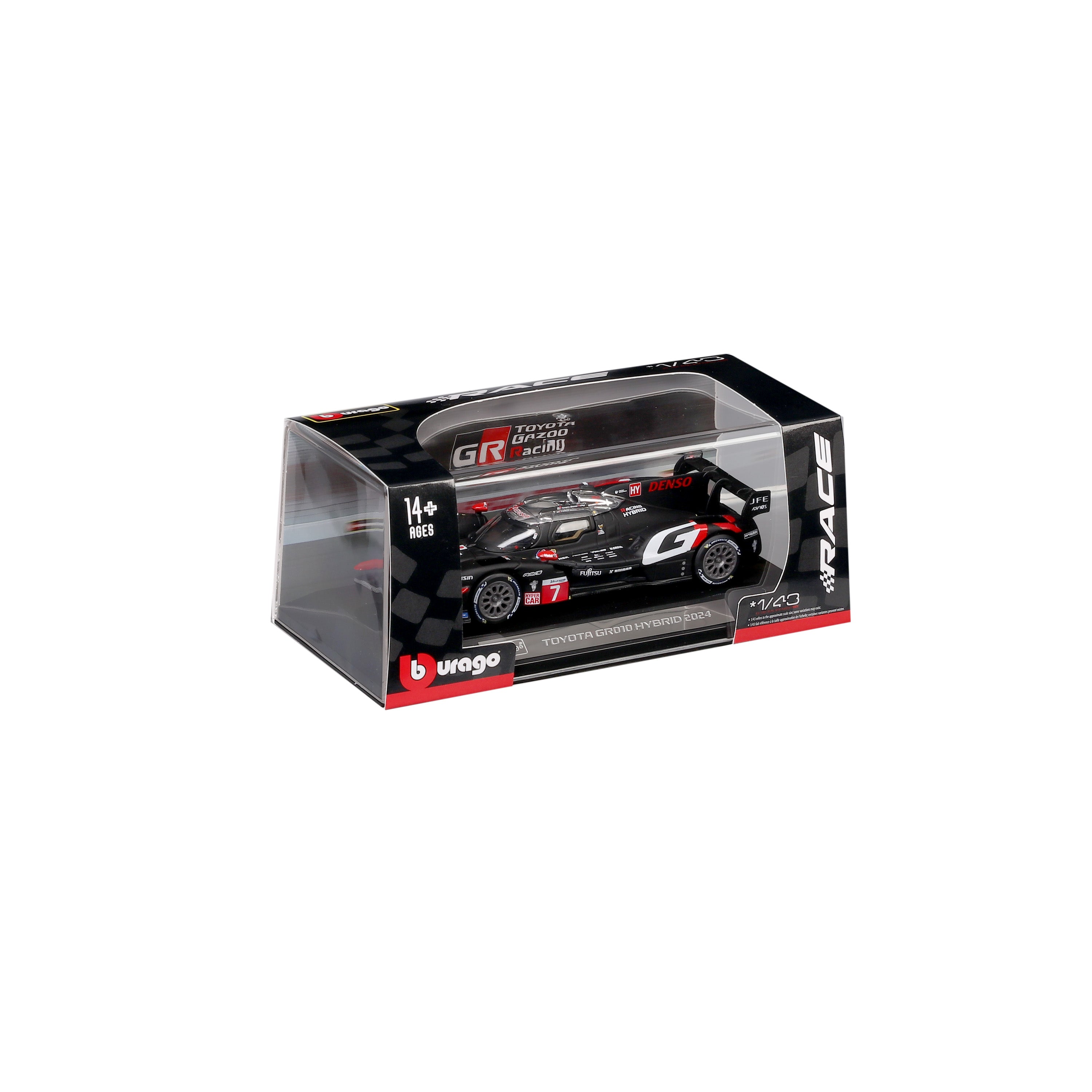 bburago-toyota-gr010-hybrid-2024-7-1-43-avec-vitrine image 2