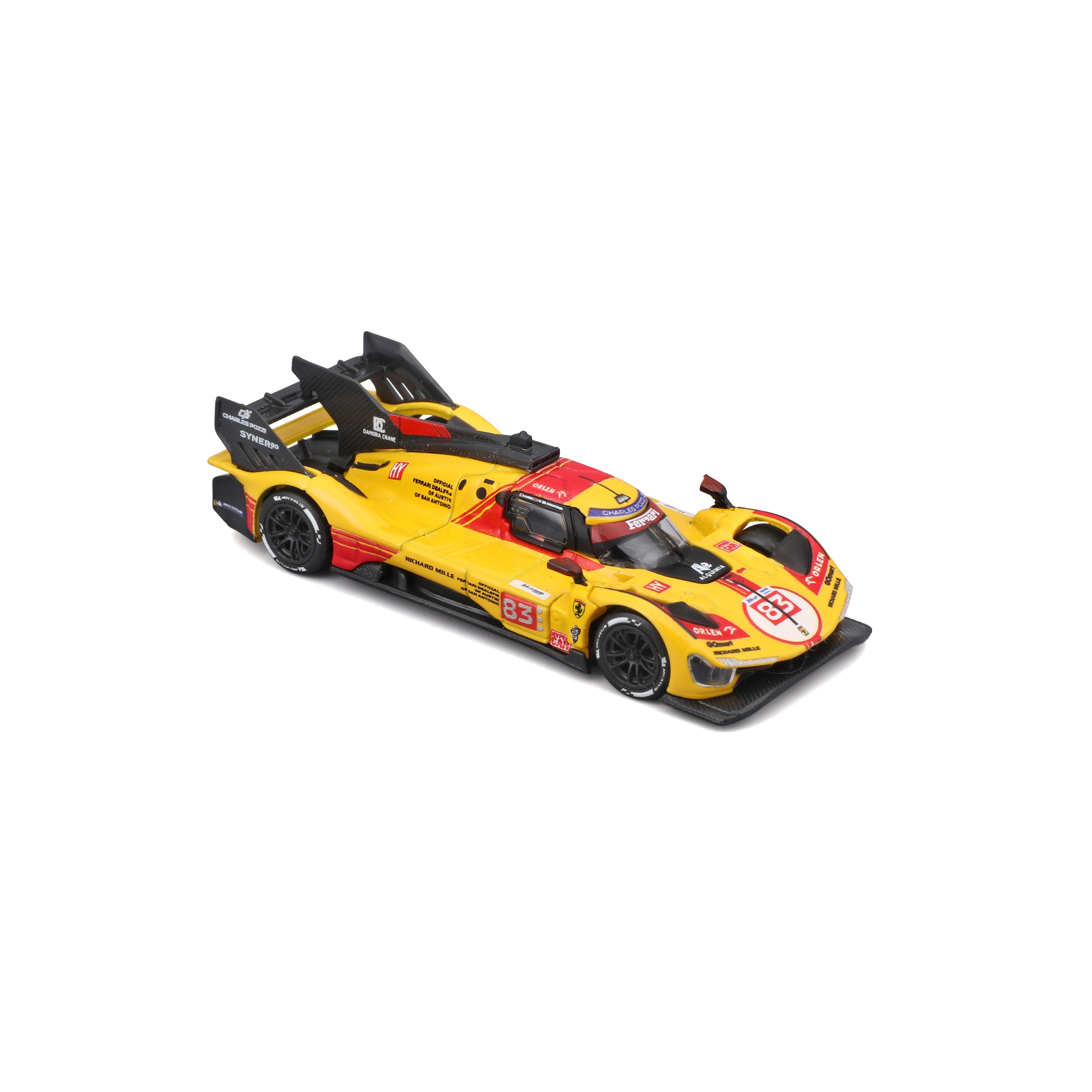 bburago-ferrari-499p-83-1-64-2024-voiture-miniature-diecast-avec-vitrine image 7