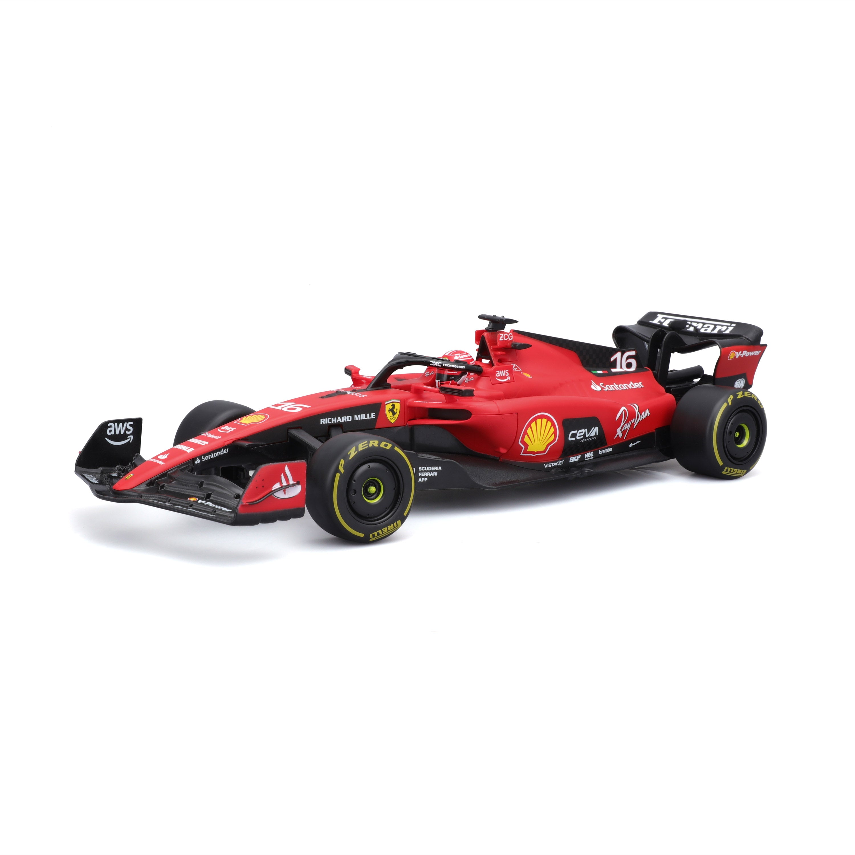 maisto-tech-ferrari-sf-23-16-leclerc-voiture-radiocommand-e-1-24 image 2