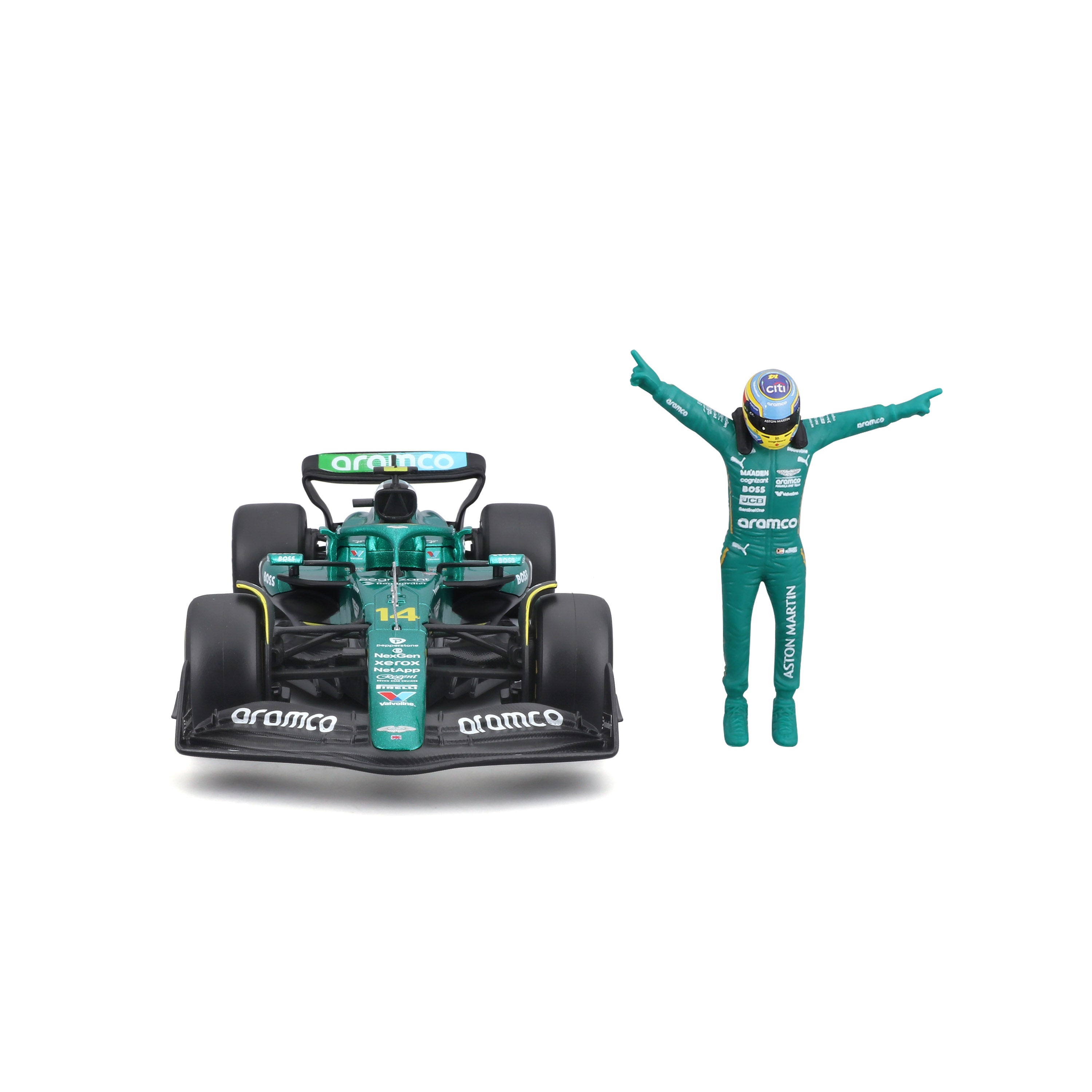 bburago-aston-martin-amr25-14-fernando-alonso-f1-2025-voiture-f1-miniature-1-24- image 3