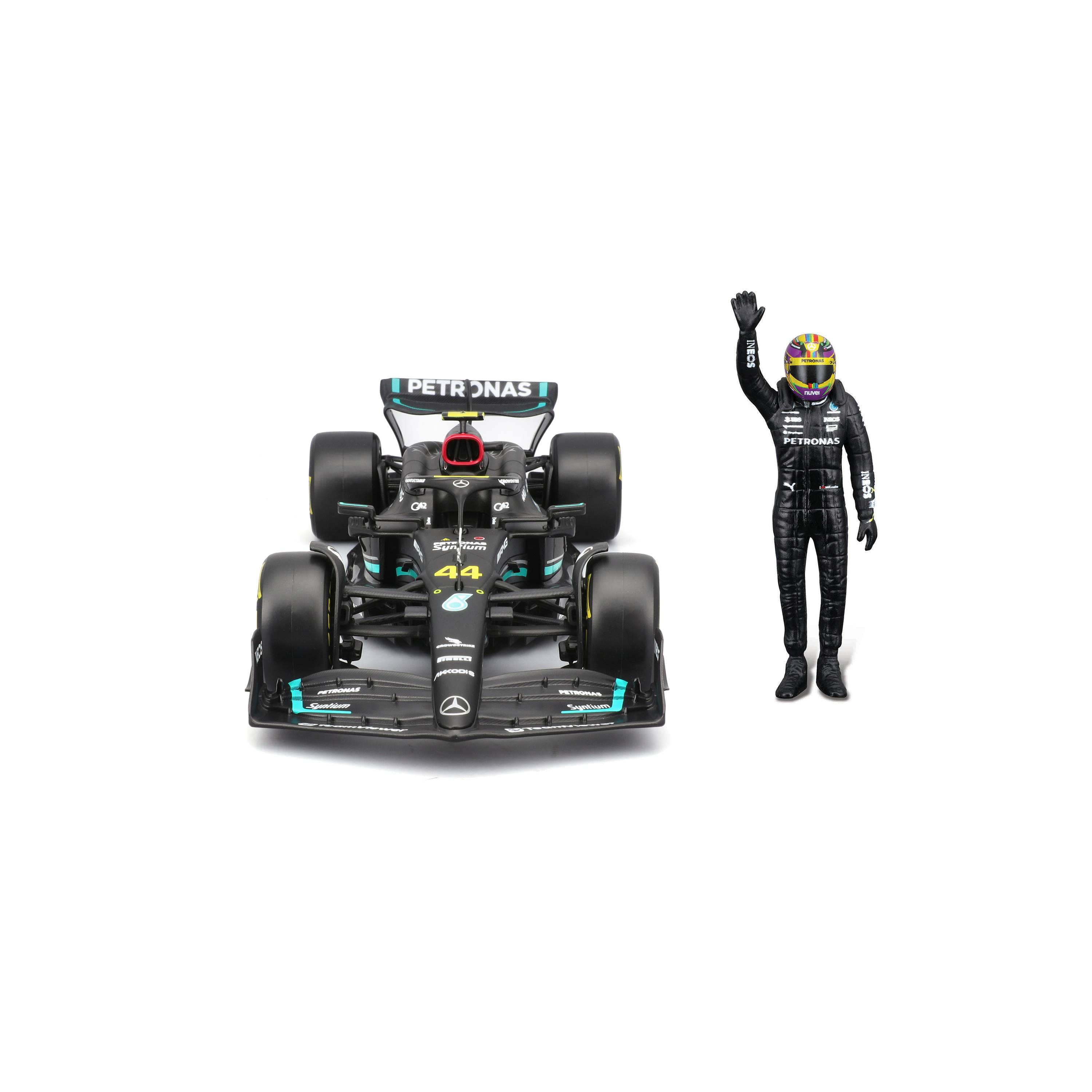 bburago-mercedes-w14-e-performance-44-hamilton-f1-2023-1-24-avec-pilote image 5