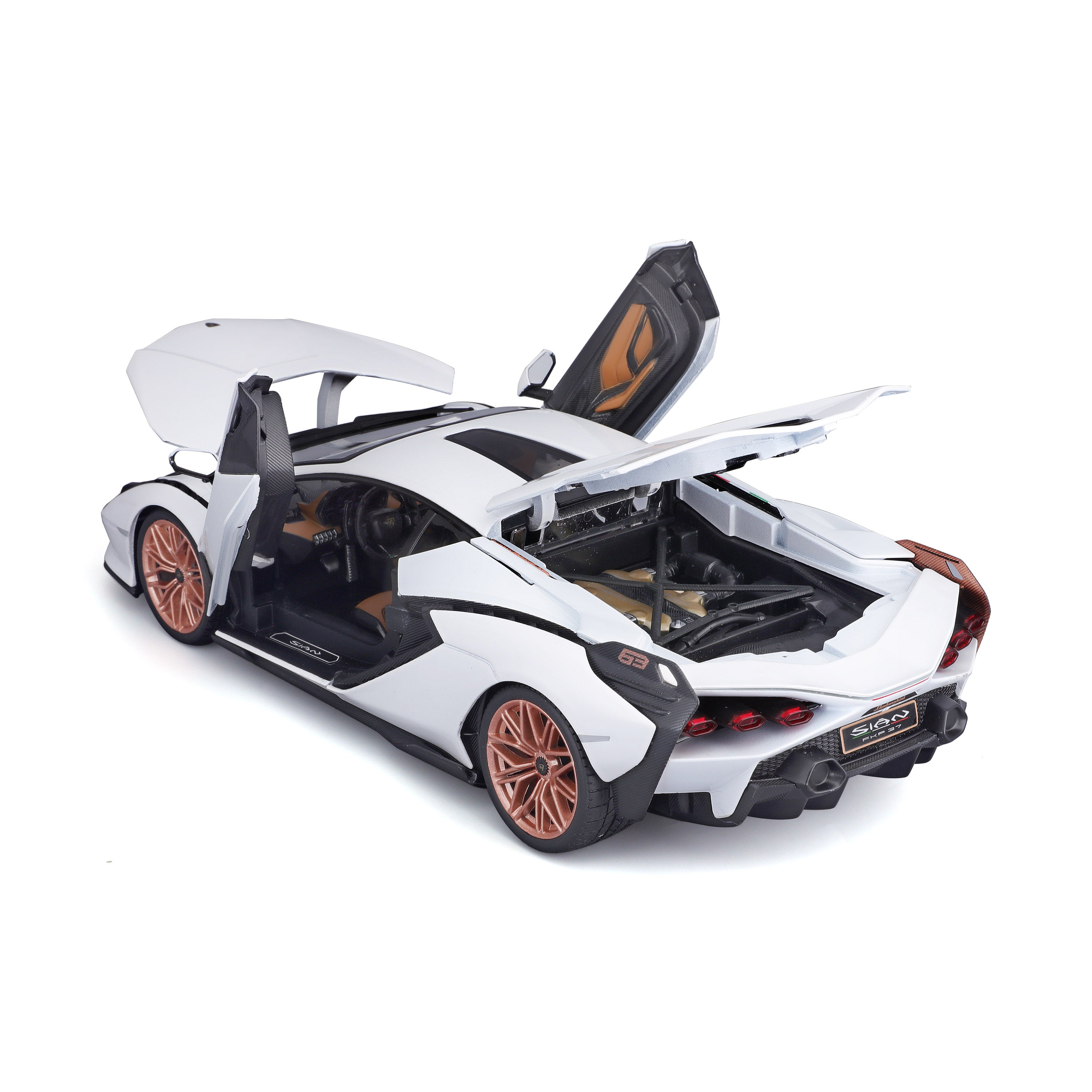 bburago-lamborghini-si-n-fkp-37-blanche-1-18 image 5