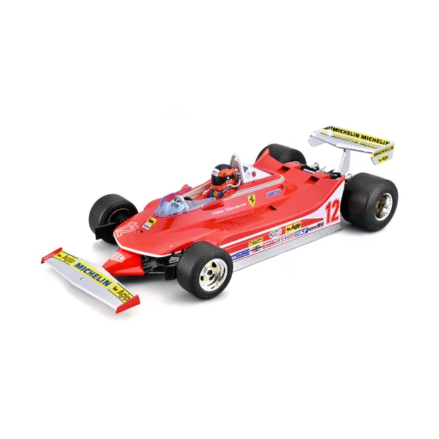 bburago-ferrari-312-t4-12-villeneuve-1-18-avec-pilote image 1