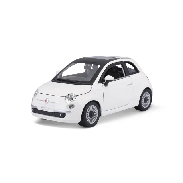 bburago-fiat-500-2007-1-24-street-fire-blanche image 1
