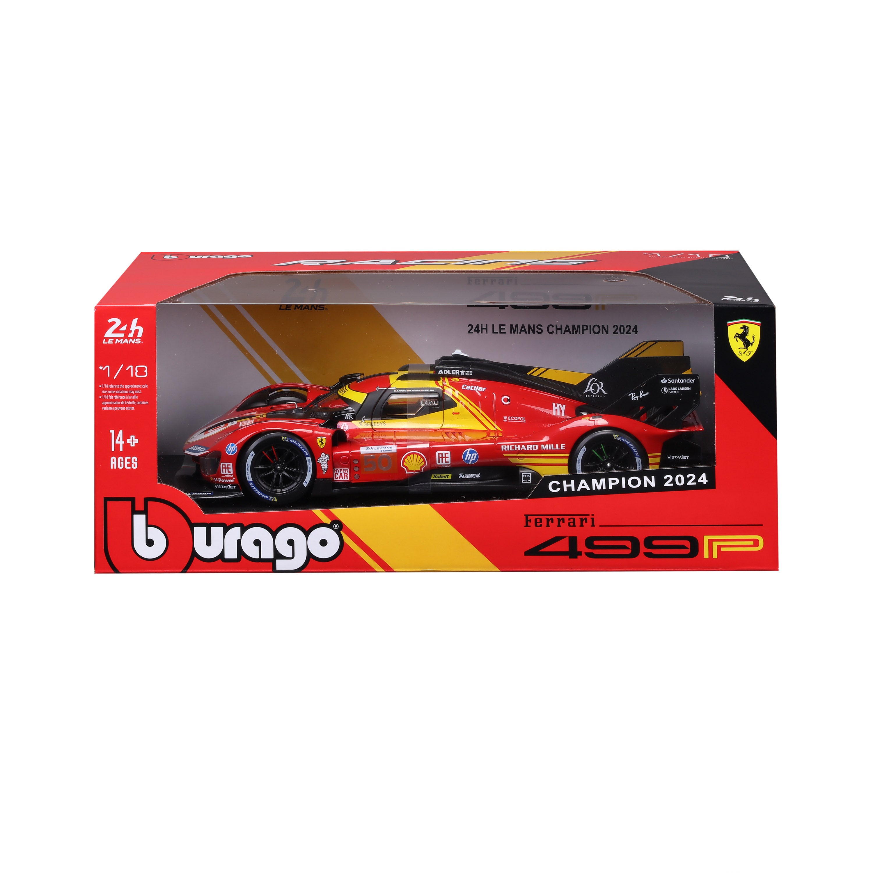 bburago-ferrari-499p-lmh-n-50-champion-le-mans-2024-1-18 image 2