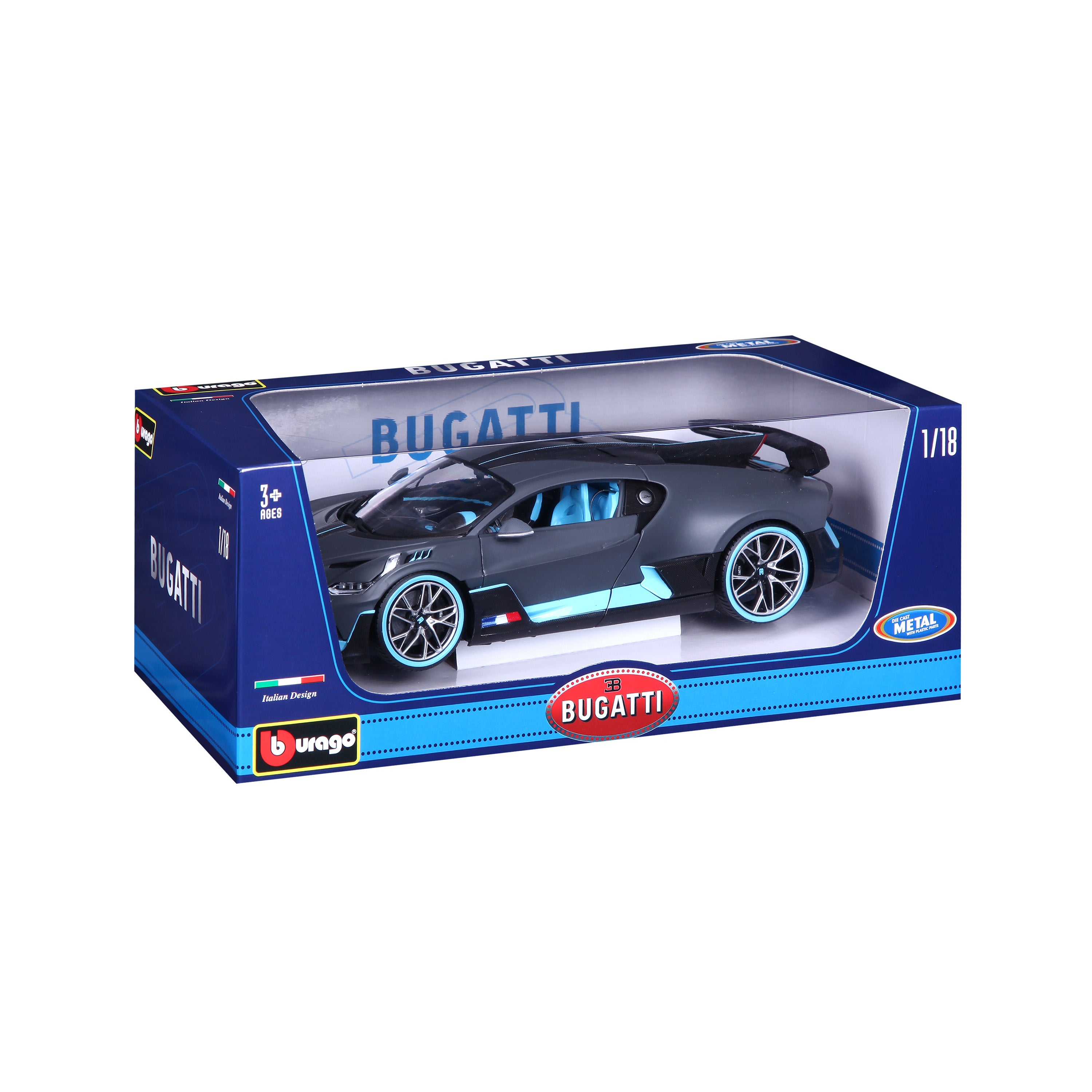 bburago-bugatti-divo-1-18-miniature-hypercar-gris-fonc-mat image 2