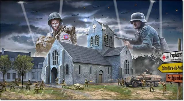 italeri-6199-battle-of-normandy-st-m-re-glise-coffret-diorama-1-72 image 1