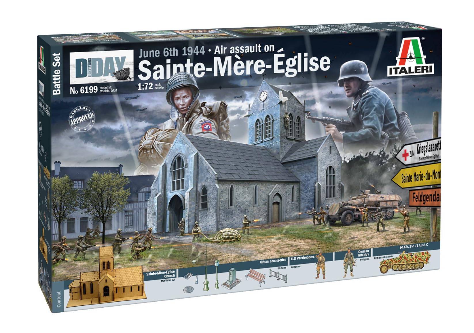 italeri-6199-battle-of-normandy-st-m-re-glise-coffret-diorama-1-72 image 2