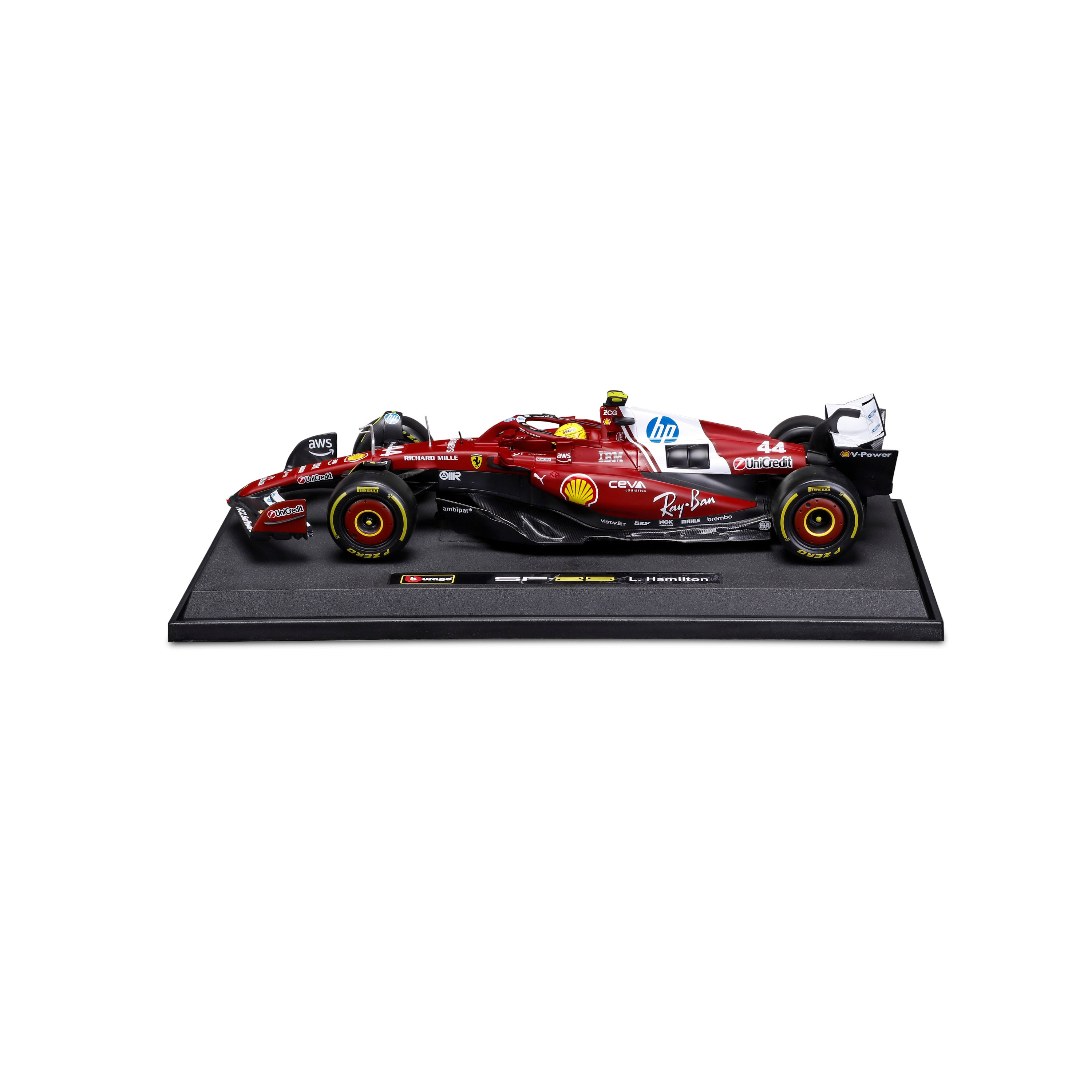 bburago-ferrari-sf-25-44-lewis-hamilton-f1-2025-voiture-miniature-diecast-1-18 image 3
