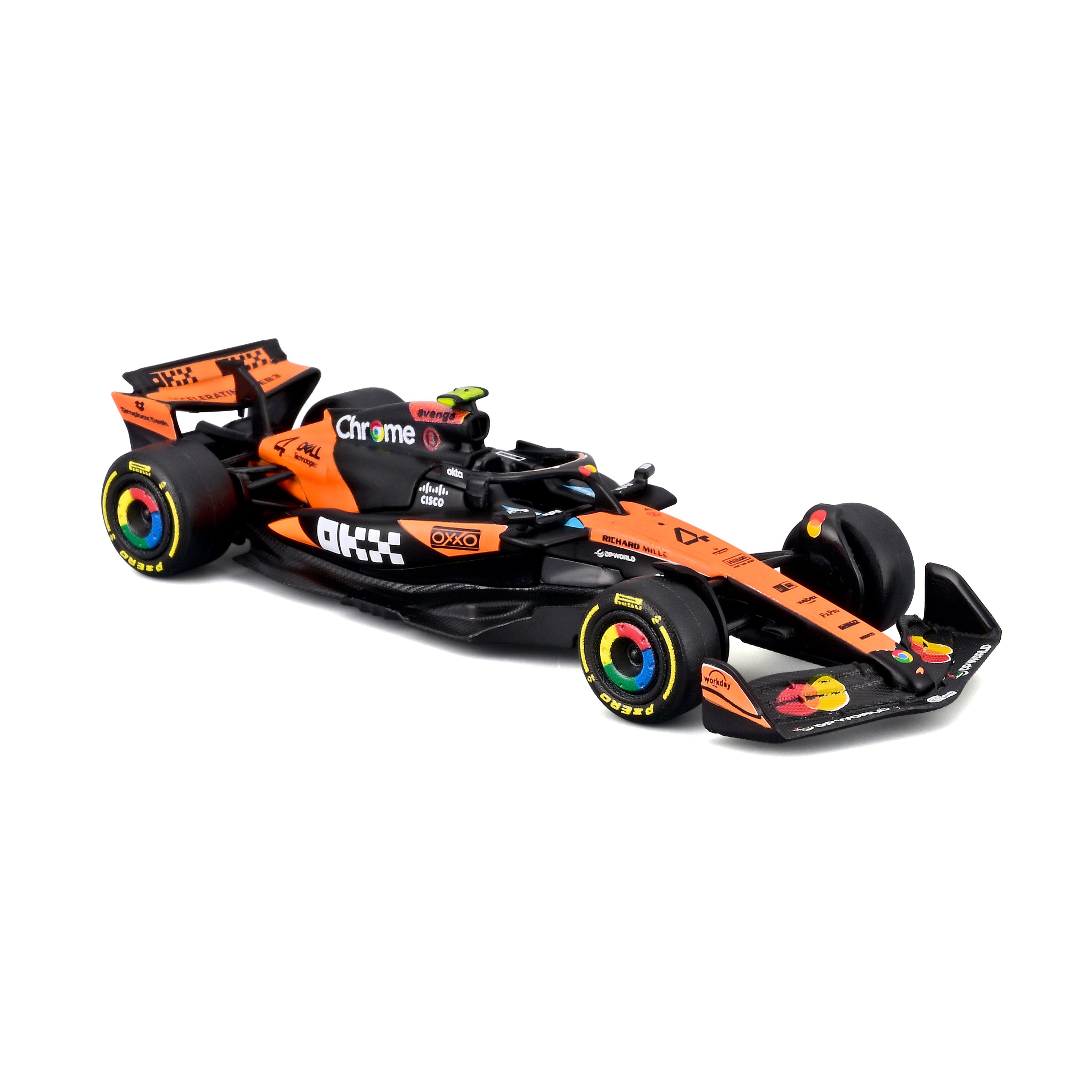 bburago-mclaren-f1-mcl39-2025-4-lando-norris-1-64-avec-vitrine image 6