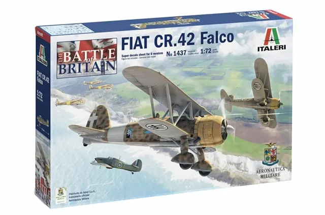 italeri-fiat-cr-42-falco-maquette-avion-1-72-assembler image 1