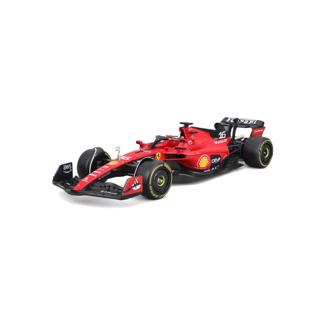bburago-ferrari-sf-23-16-charles-leclerc-avec-pilote-mod-le-f1-1-24 image 1