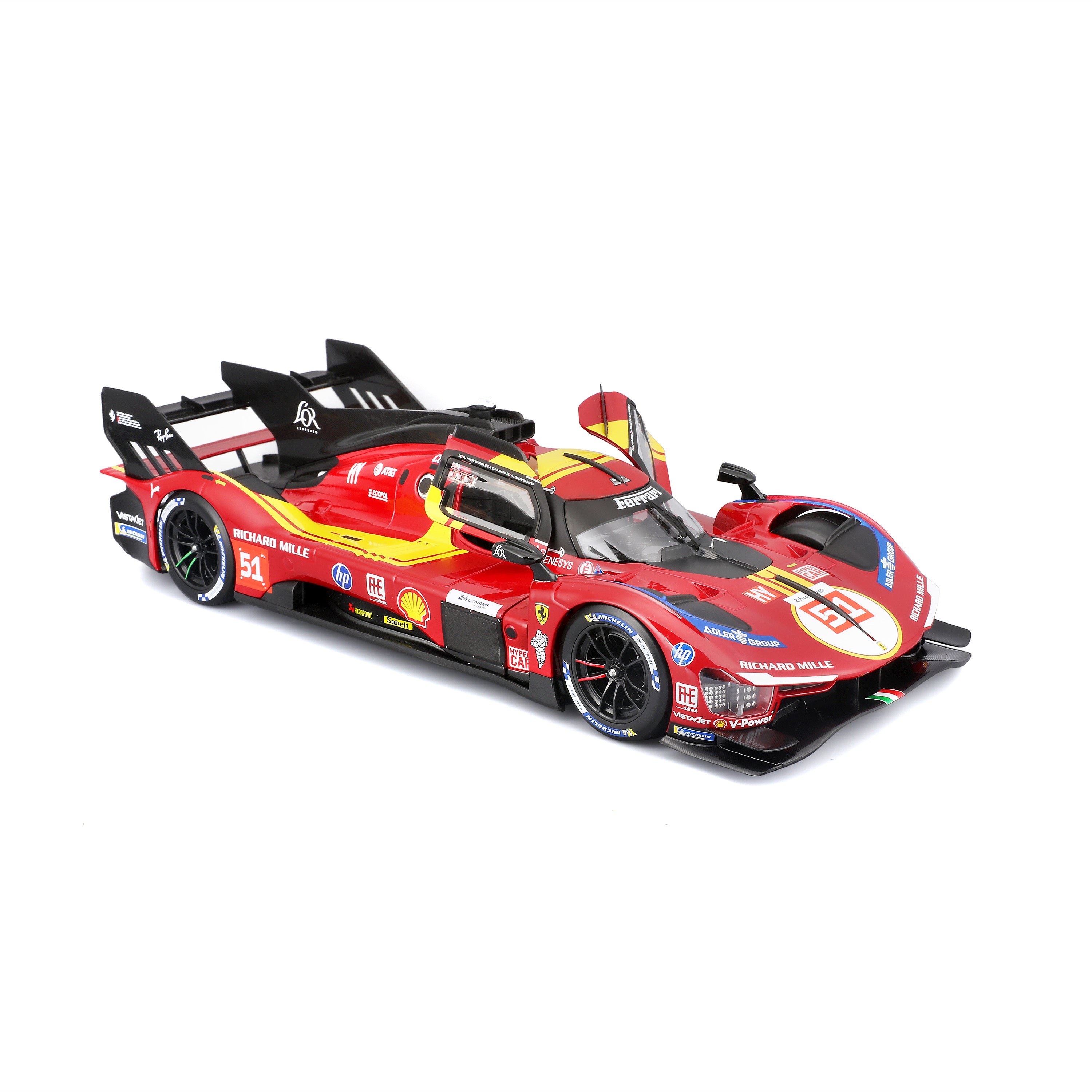 bburago-ferrari-499p-24h-lmh-hypercar-2025-n-51-1-18 image 6