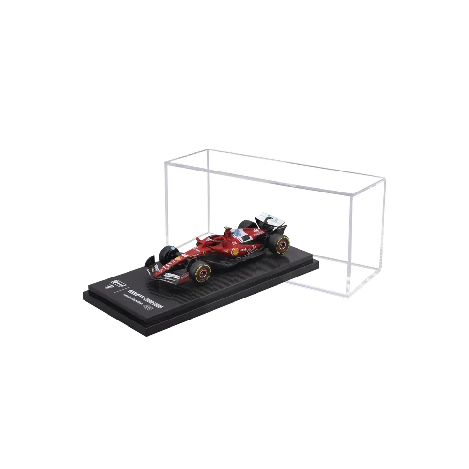 bburago-ferrari-sf-25-44-lewis-hamilton-1-64-avec-vitrine-d-exposition image 1