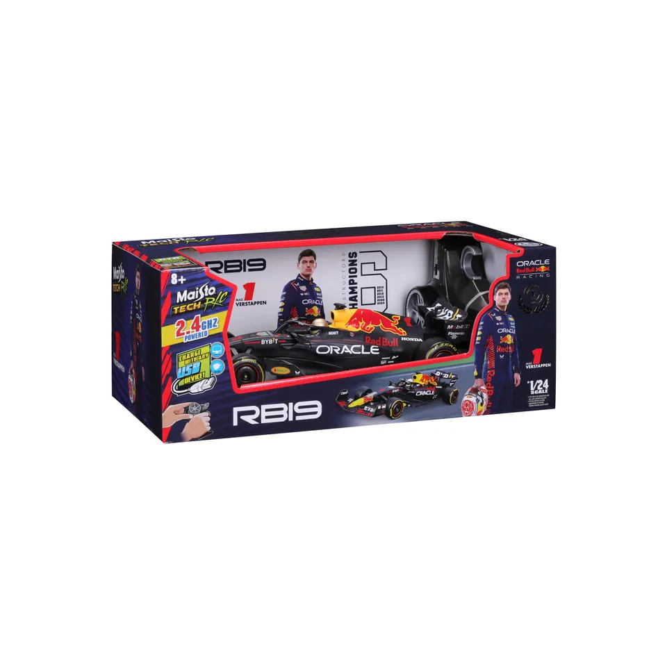 maisto-tech-f1-red-bull-racing-rb19-2023-1-max-verstappen-voiture-radiocommand-e image 1