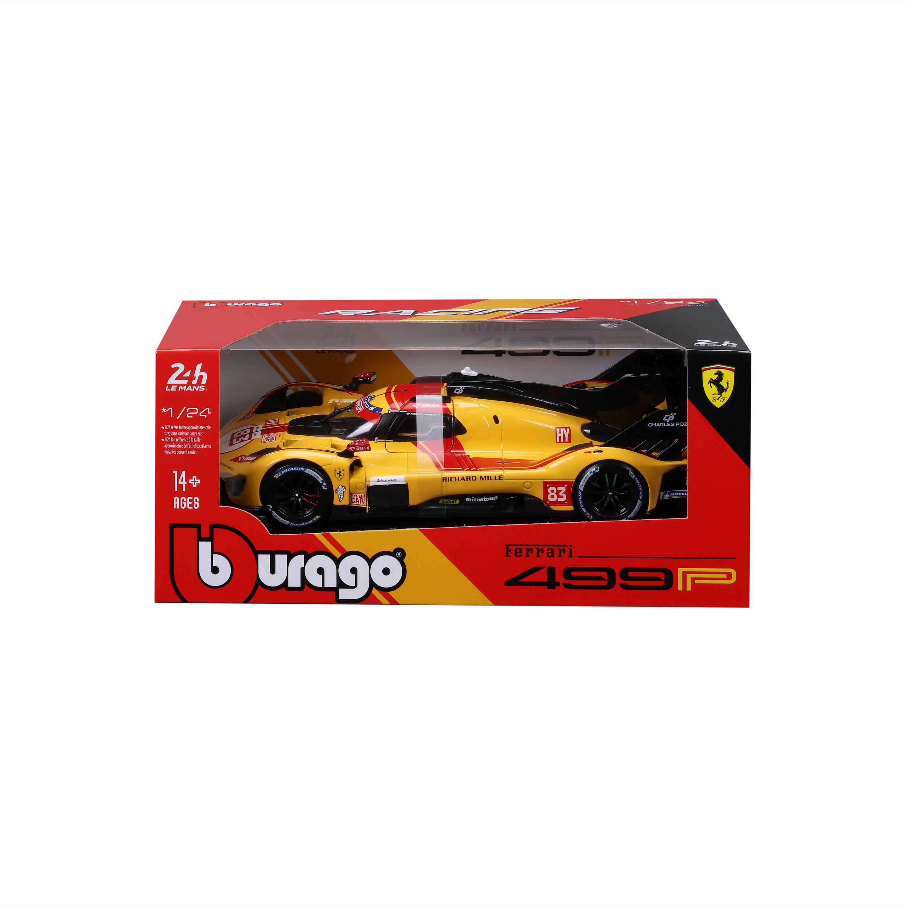 bburago-ferrari-499p-83-champion-le-mans-2025-hypercar-1-24 image 7