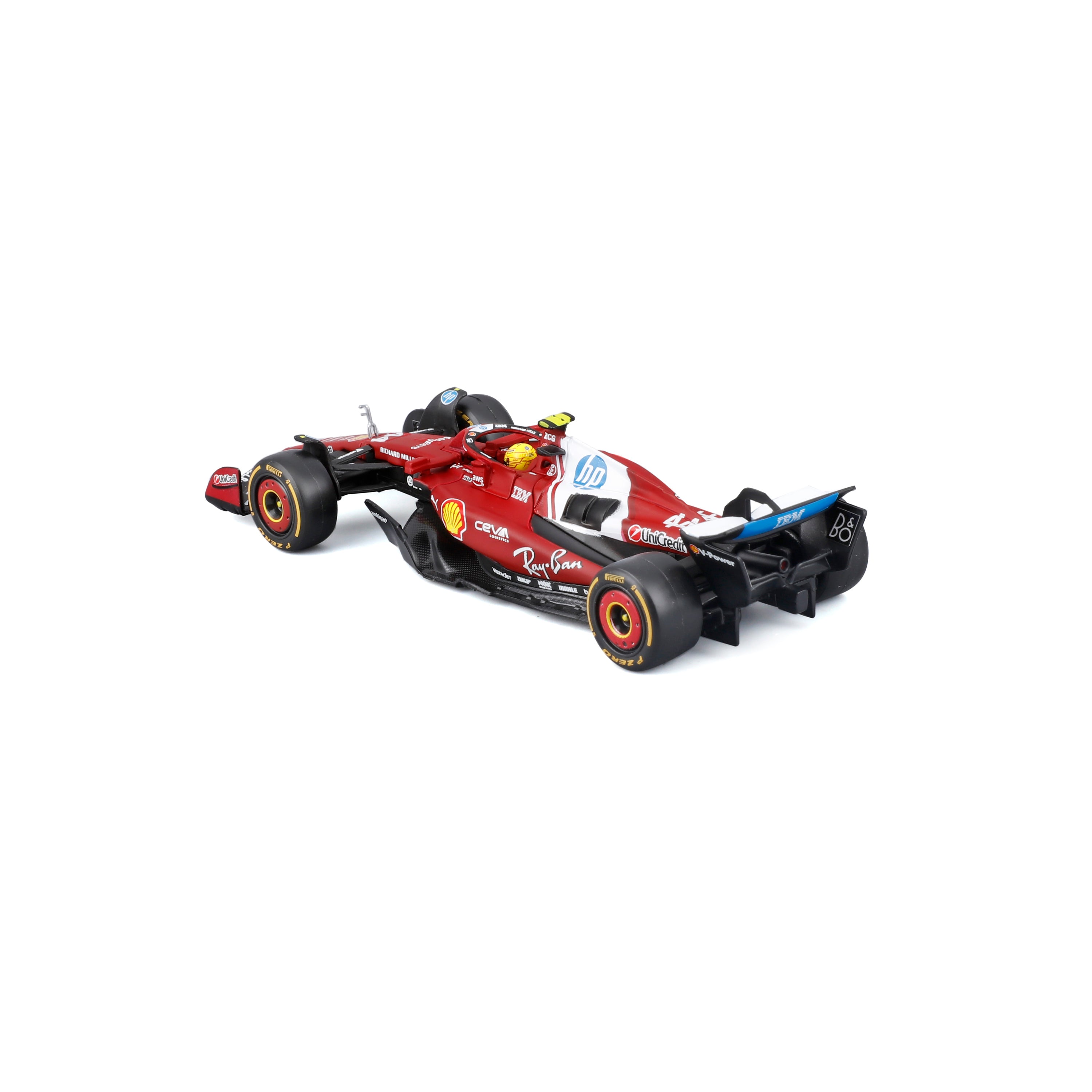 bburago-ferrari-sf-25-44-lewis-hamilton-f1-2025-1-43-avec-vitrine image 7