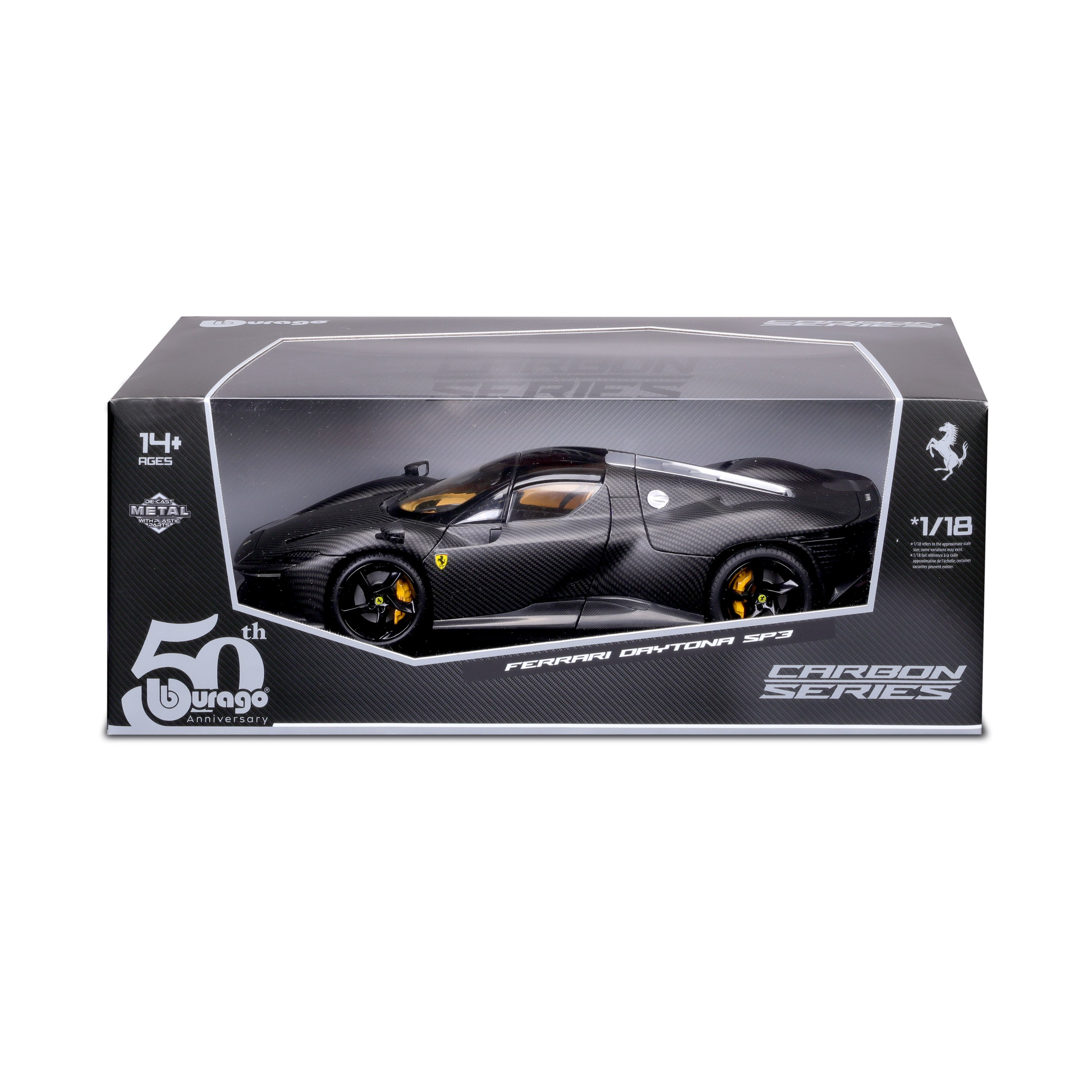 bburago-ferrari-daytona-sp3-1-18-fibre-carbone-dition-50e-anniversaire-500-ex image 2