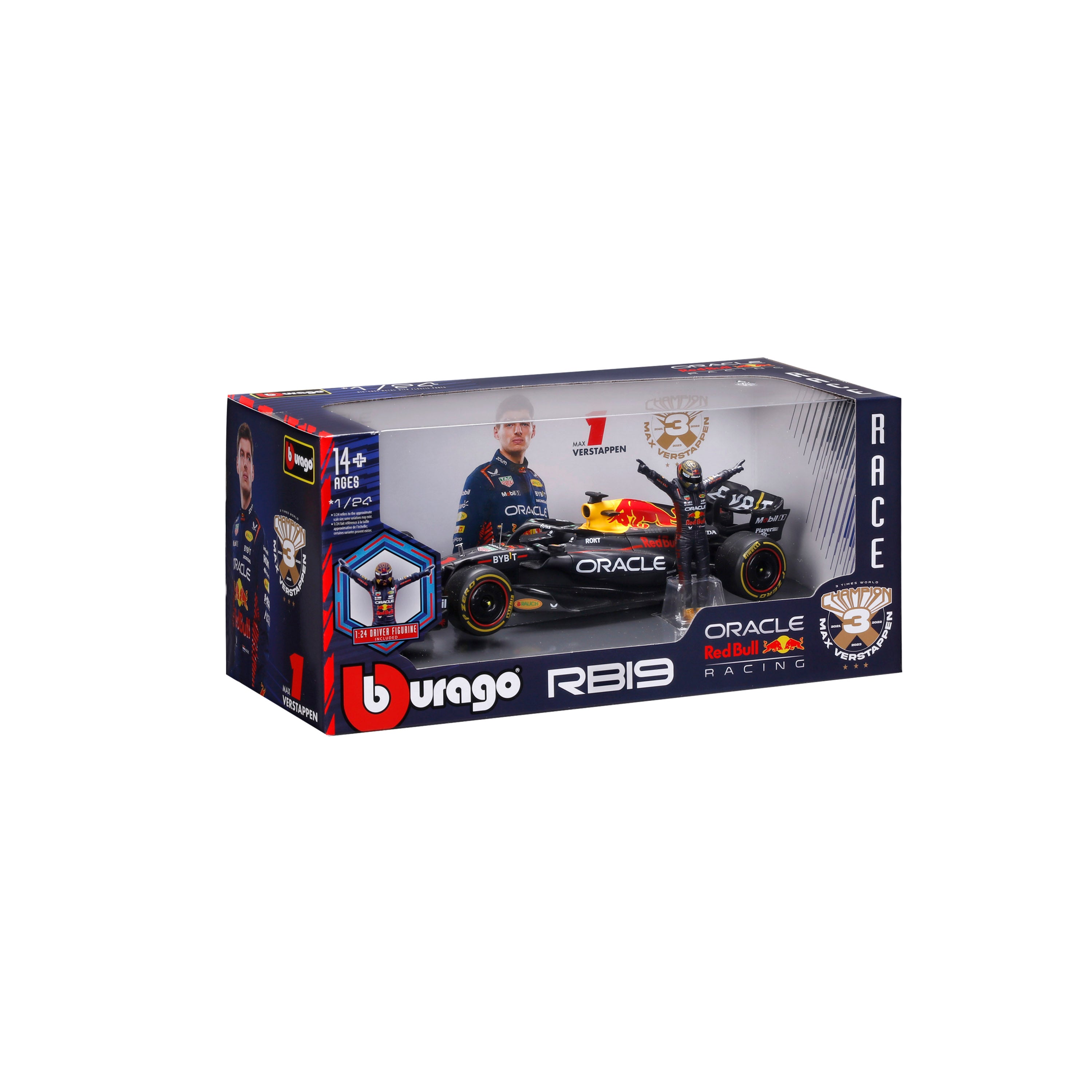 bburago-red-bull-rb19-1-max-verstappen-f1-2023-voiture-f1-miniature-diecast-1-24 image 2
