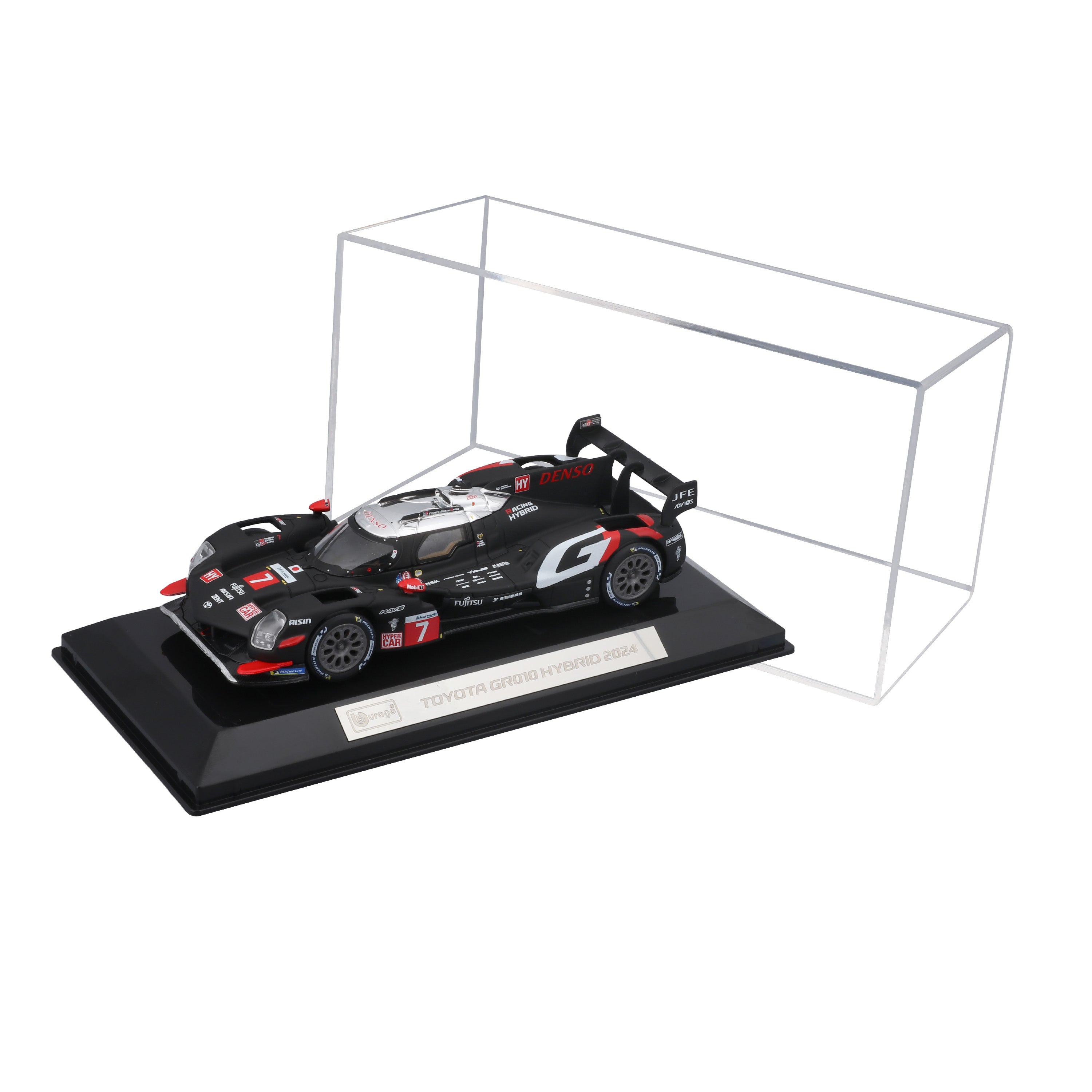 bburago-toyota-gr010-hybrid-2024-7-1-43-avec-vitrine image 1