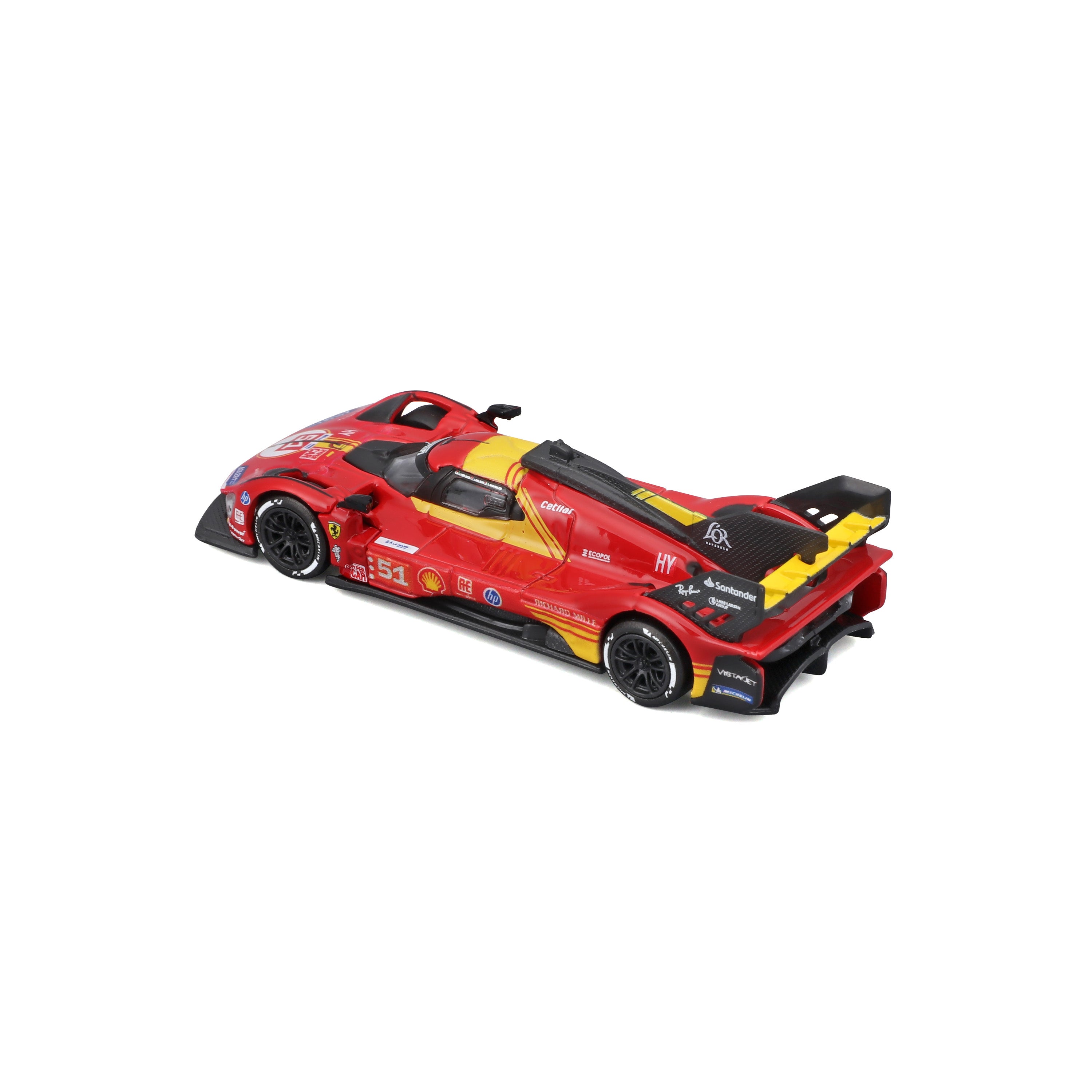 bburago-ferrari-499p-51-wec-2024-hypercar-miniature-1-64-avec-vitrine image 6