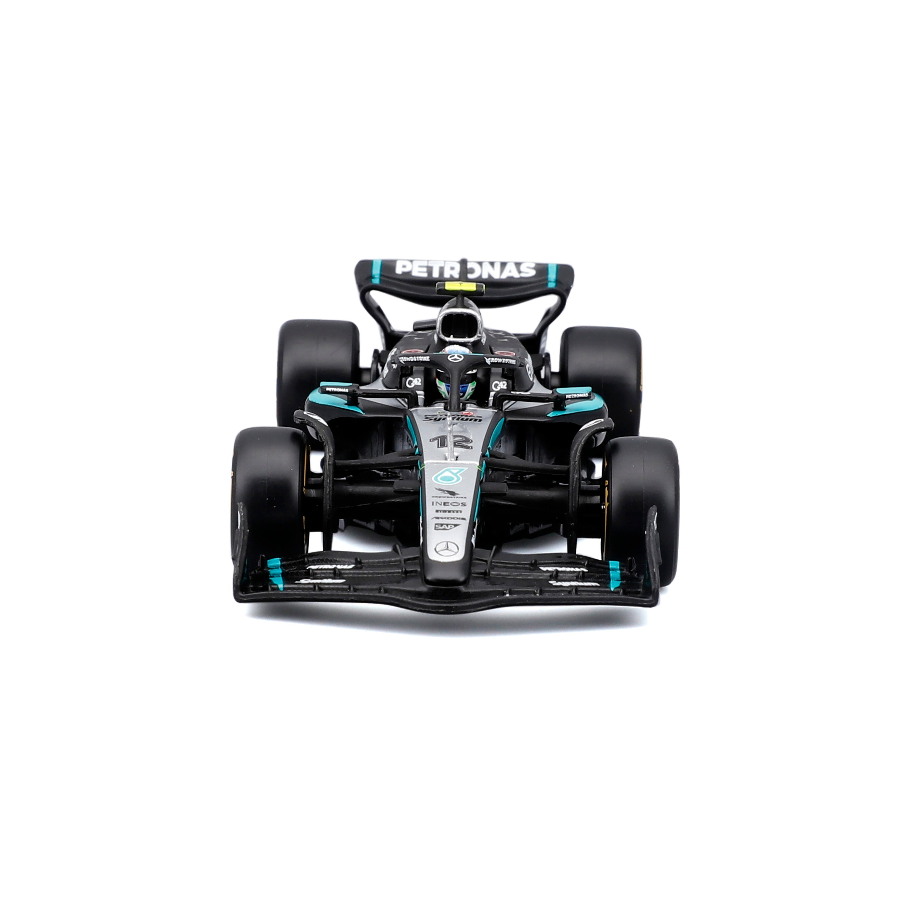 bburago-mercedes-amg-w16-2025-12-antonelli-maquette-1-43-avec-basetta-et-teca image 4