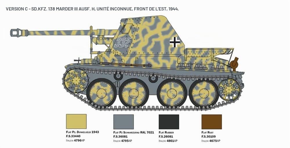 italeri-6566-marder-iii-ausf-h-sd-kfz-138-maquette-char-1-35 image 6