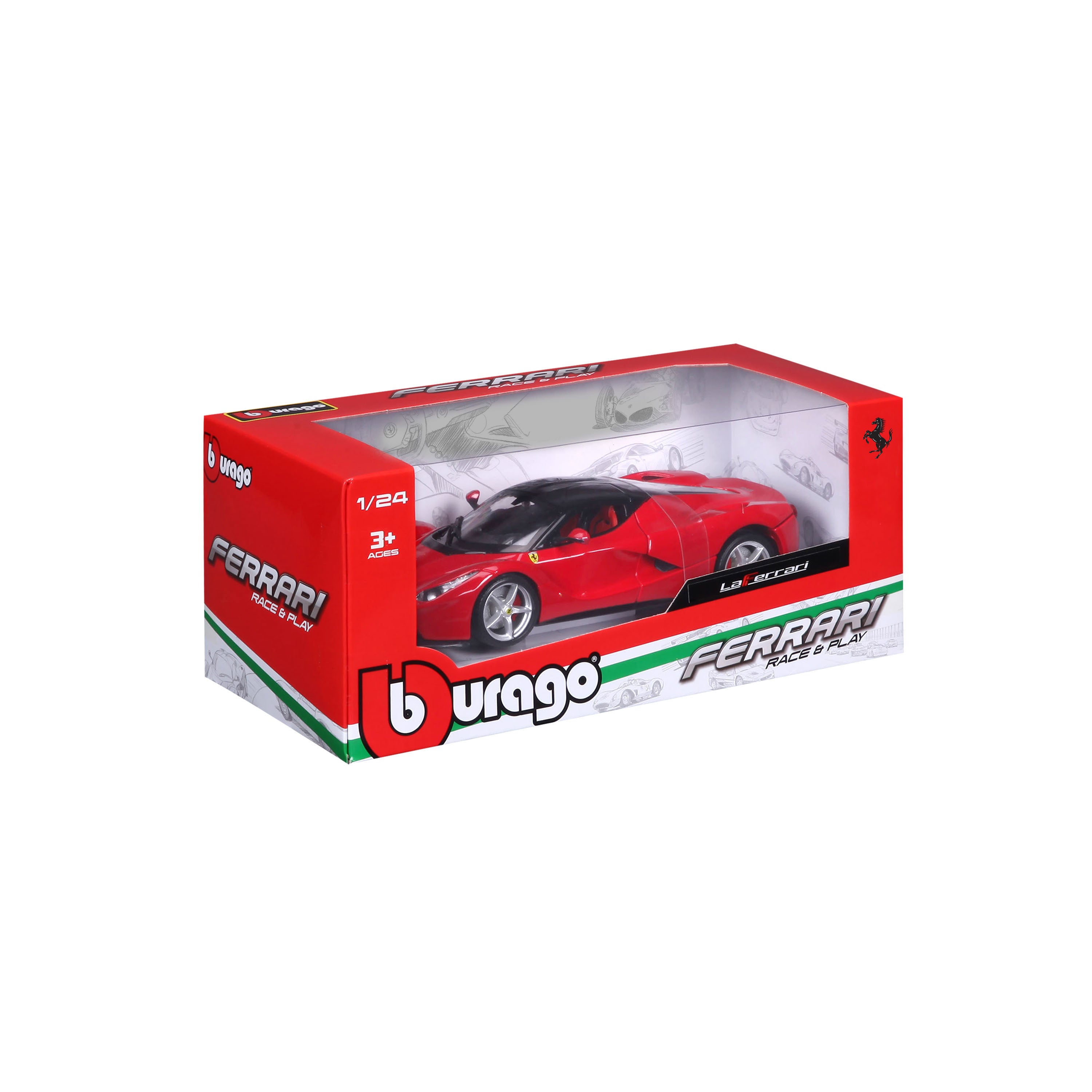 bburago-ferrari-laferrari-1-24-miniature-diecast-rouge image 2