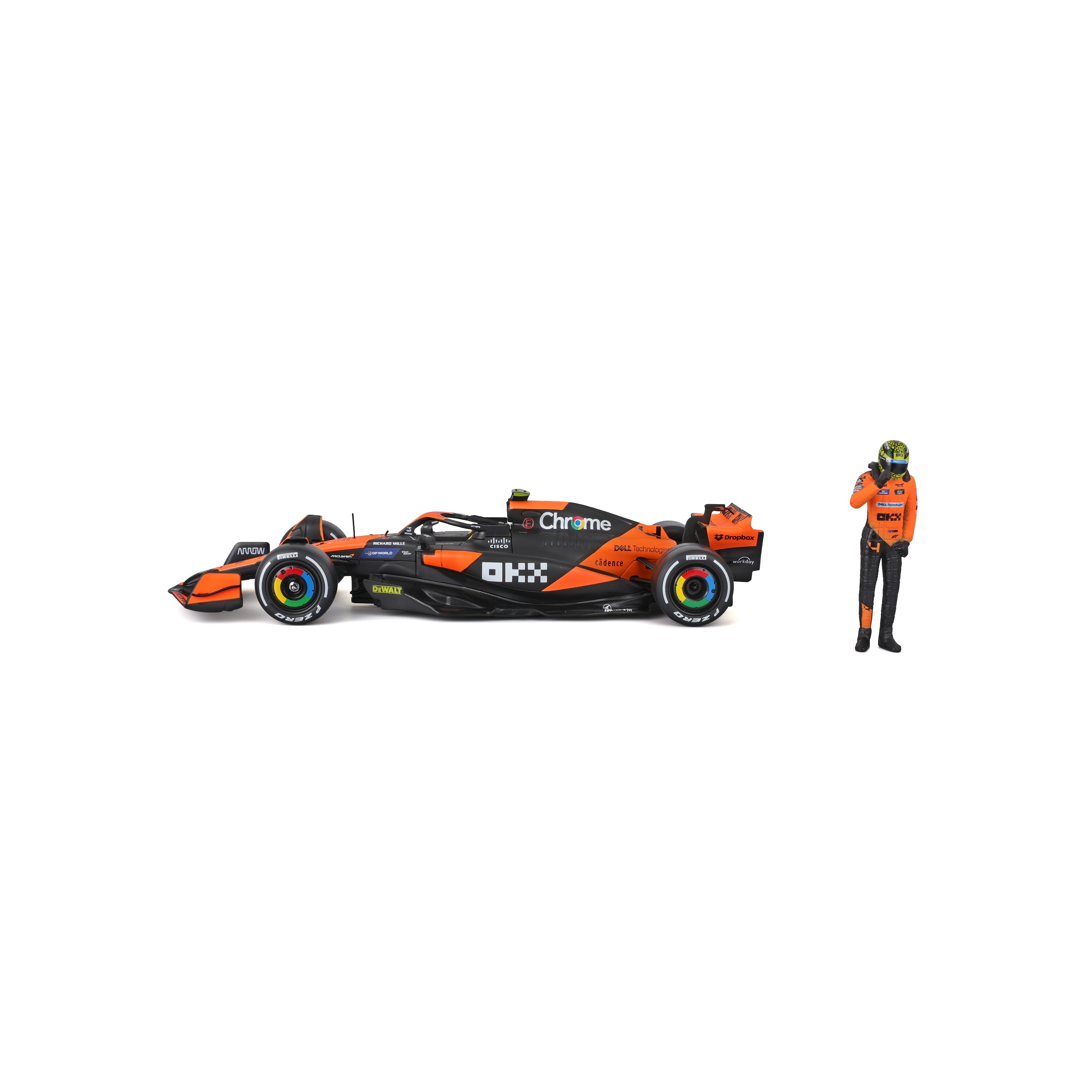 bburago-mclaren-mcl38-4-lando-norris-f1-2024-voiture-miniature-diecast-1-24-avec image 3