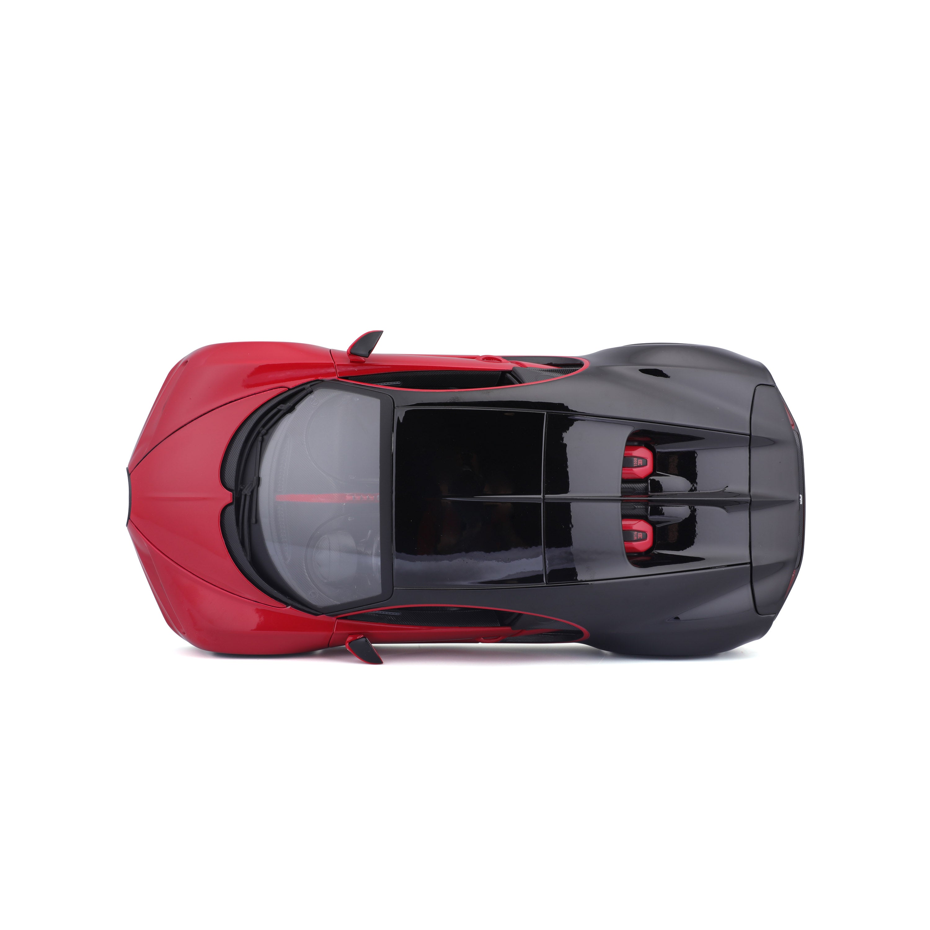 bburago-bugatti-chiron-sport-1-18-supercar-miniature-diecast-rouge-et-noir image 8