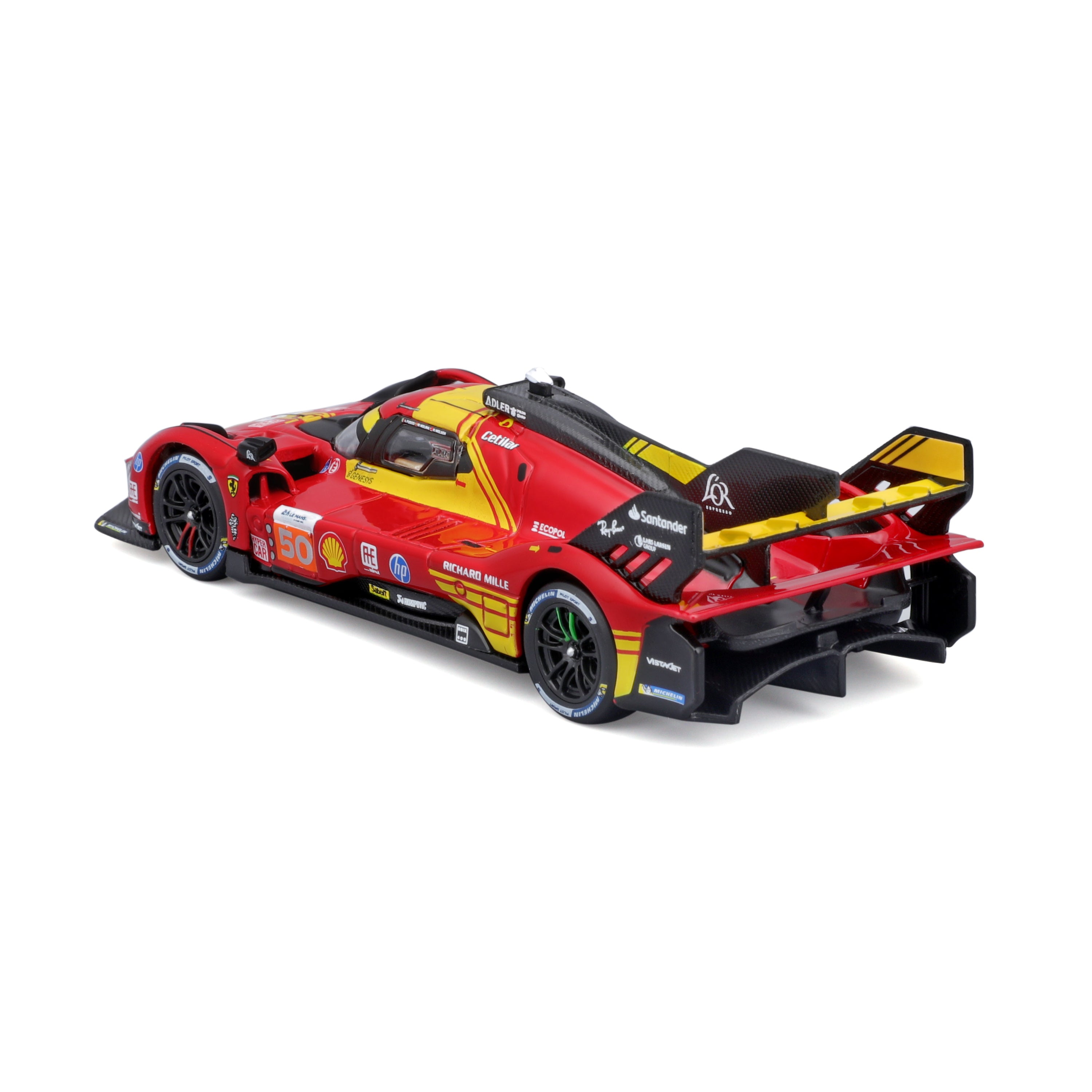 bburago-ferrari-499p-50-champion-le-mans-2024-1-43-avec-vitrine image 3