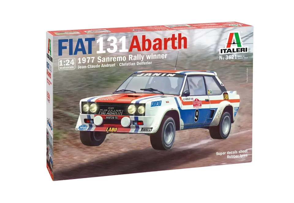 italeri-3261-fiat-131-abarth-77-sanremo-rally-kit-maquette-voiture-1-24 image 1