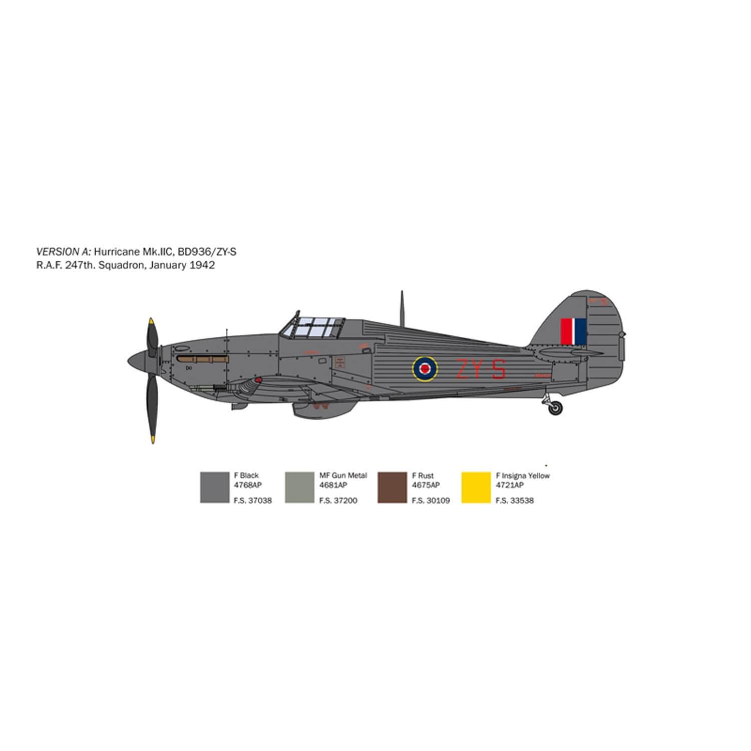 italeri-2828-hurricane-mk-ii-c-1-48-maquette-avion-plastique image 4