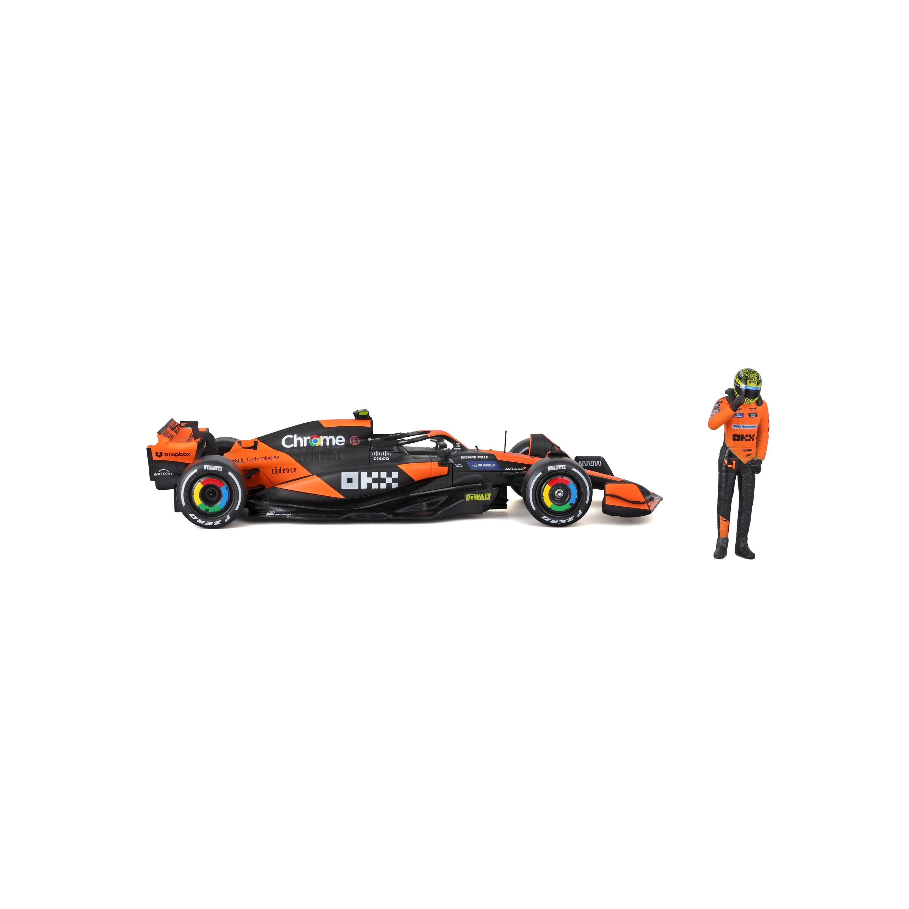 bburago-mclaren-mcl38-4-lando-norris-f1-2024-voiture-miniature-diecast-1-24-avec image 6