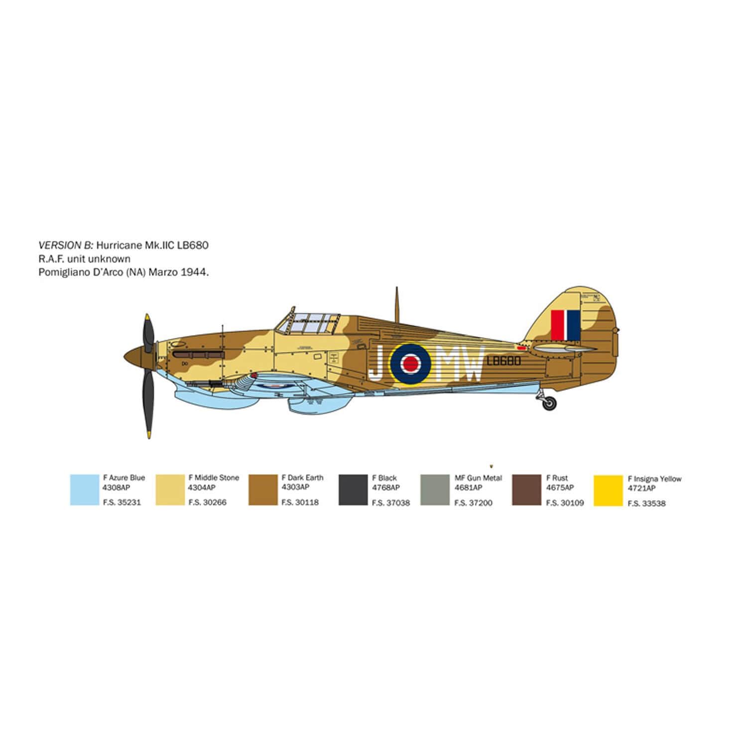 italeri-2828-hurricane-mk-ii-c-1-48-maquette-avion-plastique image 5