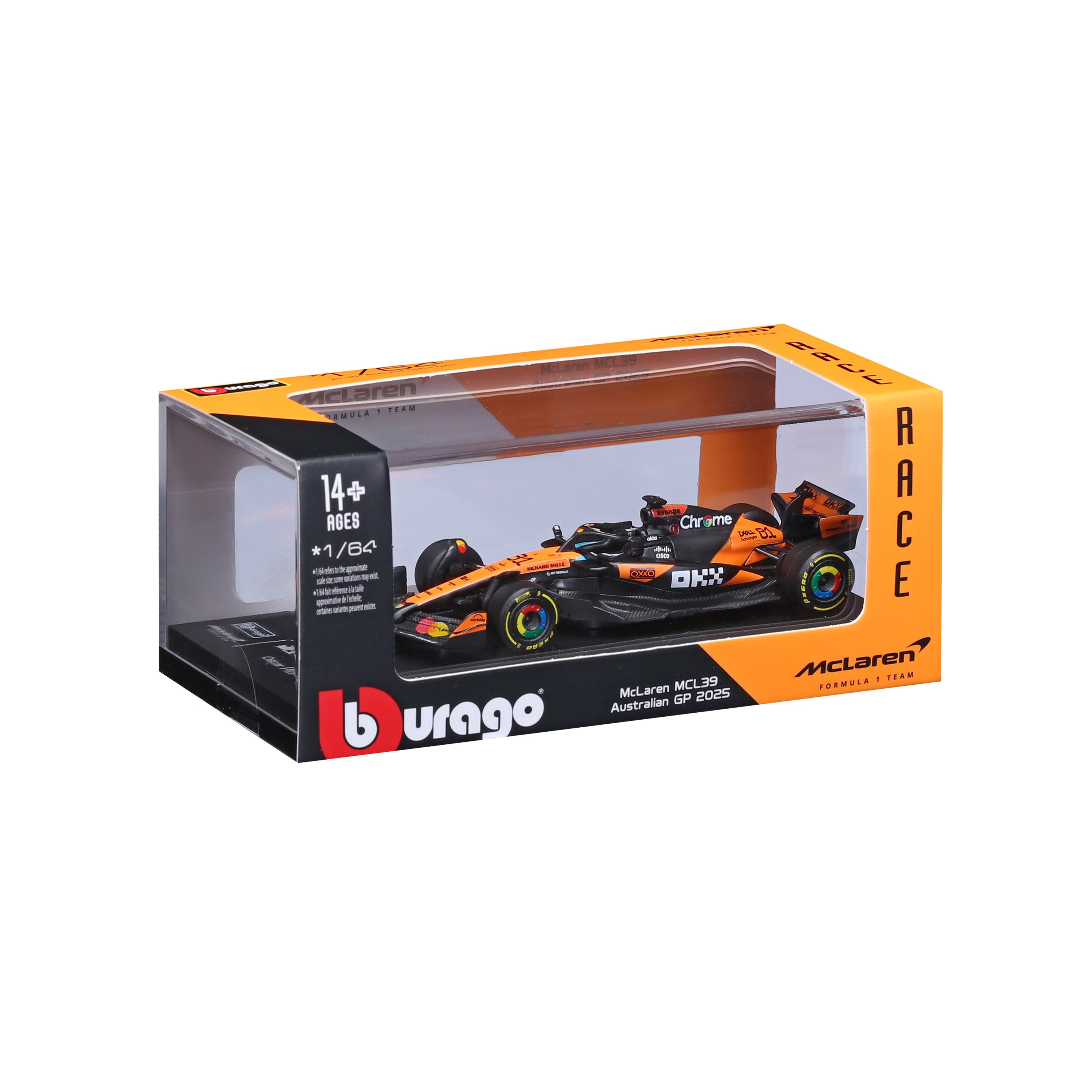 bburago-mclaren-f1-mcl39-81-piastri-2025-1-64-avec-vitrine image 2